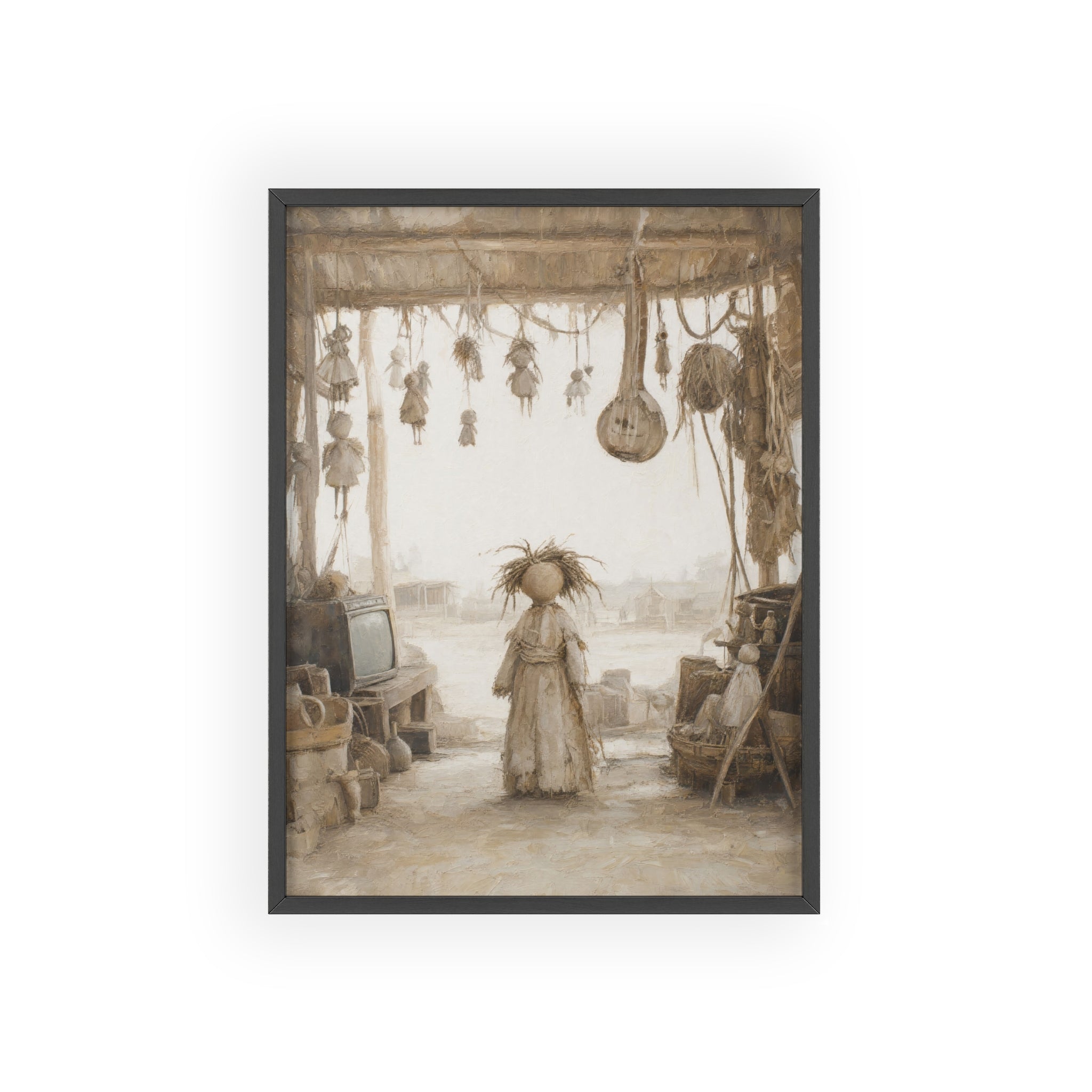 El taller del castillete — Cuadro enmarcado