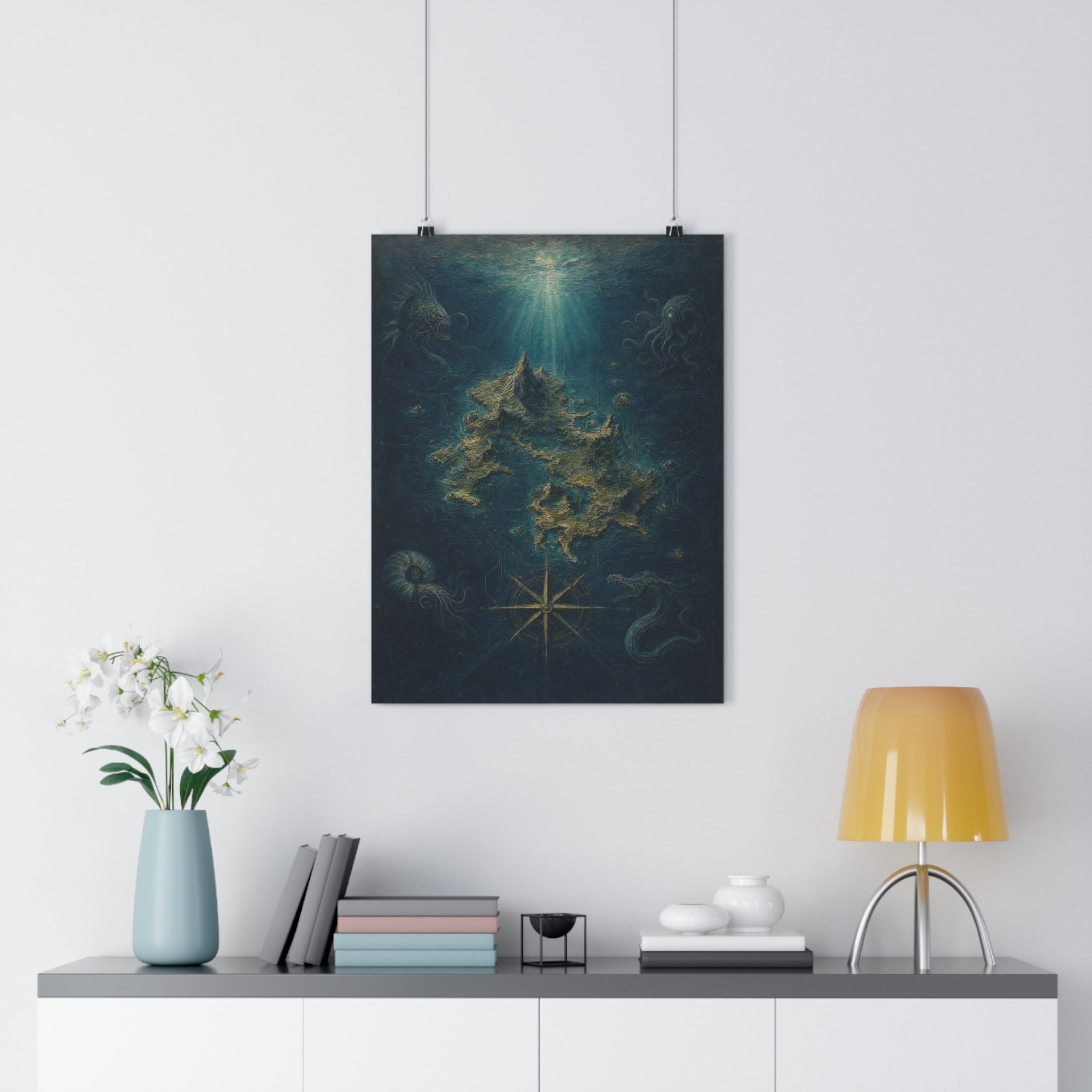 Carta de un mar que no existe — Lámina giclée