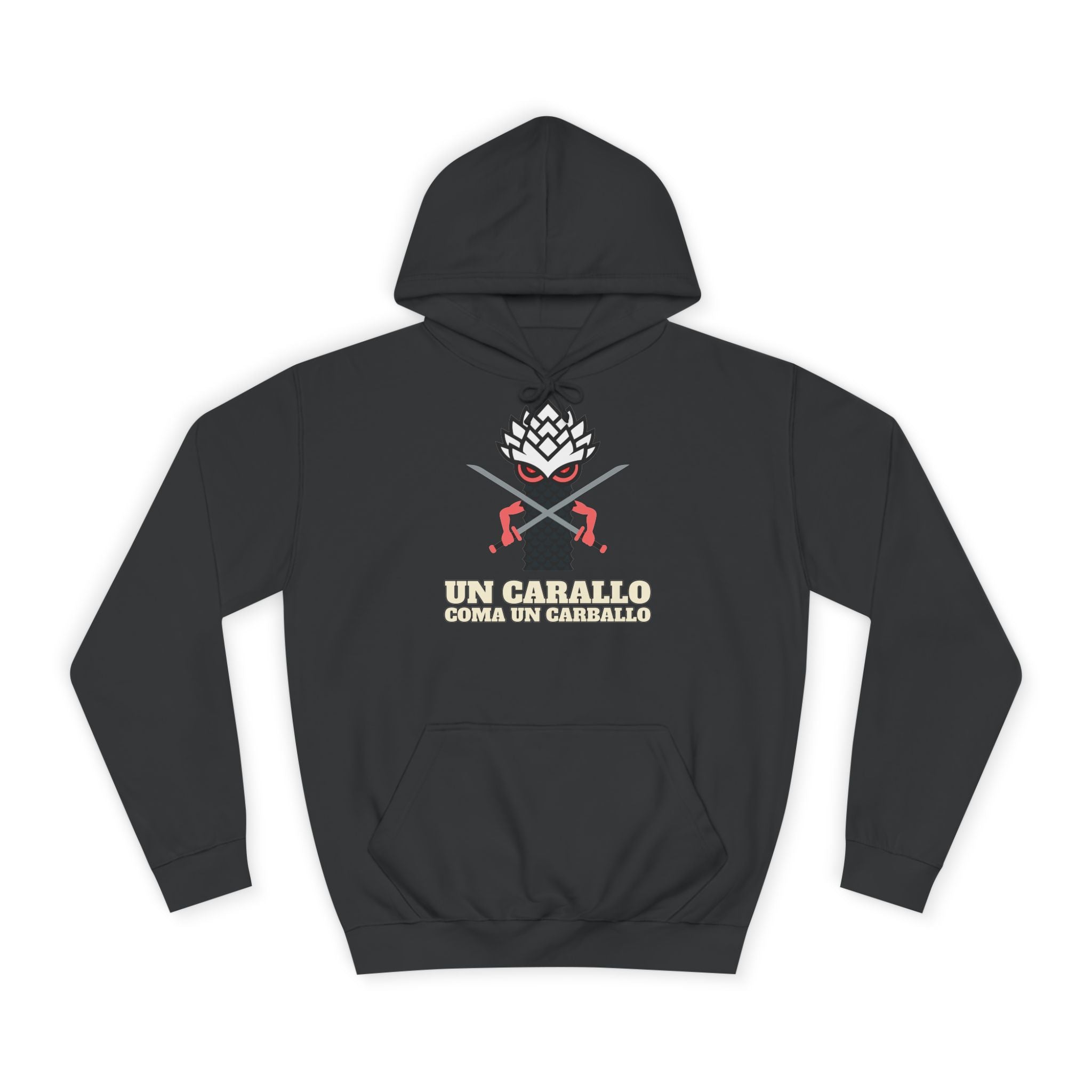 Percebe Guerreiro — Sudadera College (deseño diante e detrás)