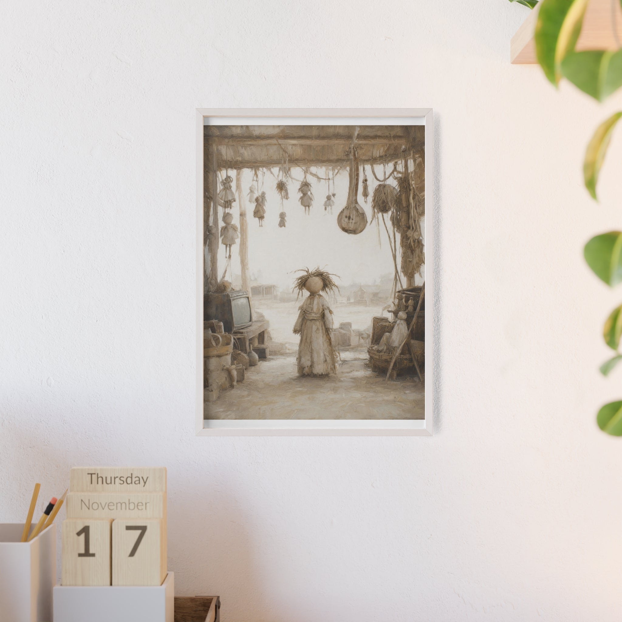 El taller del castillete — Cuadro enmarcado