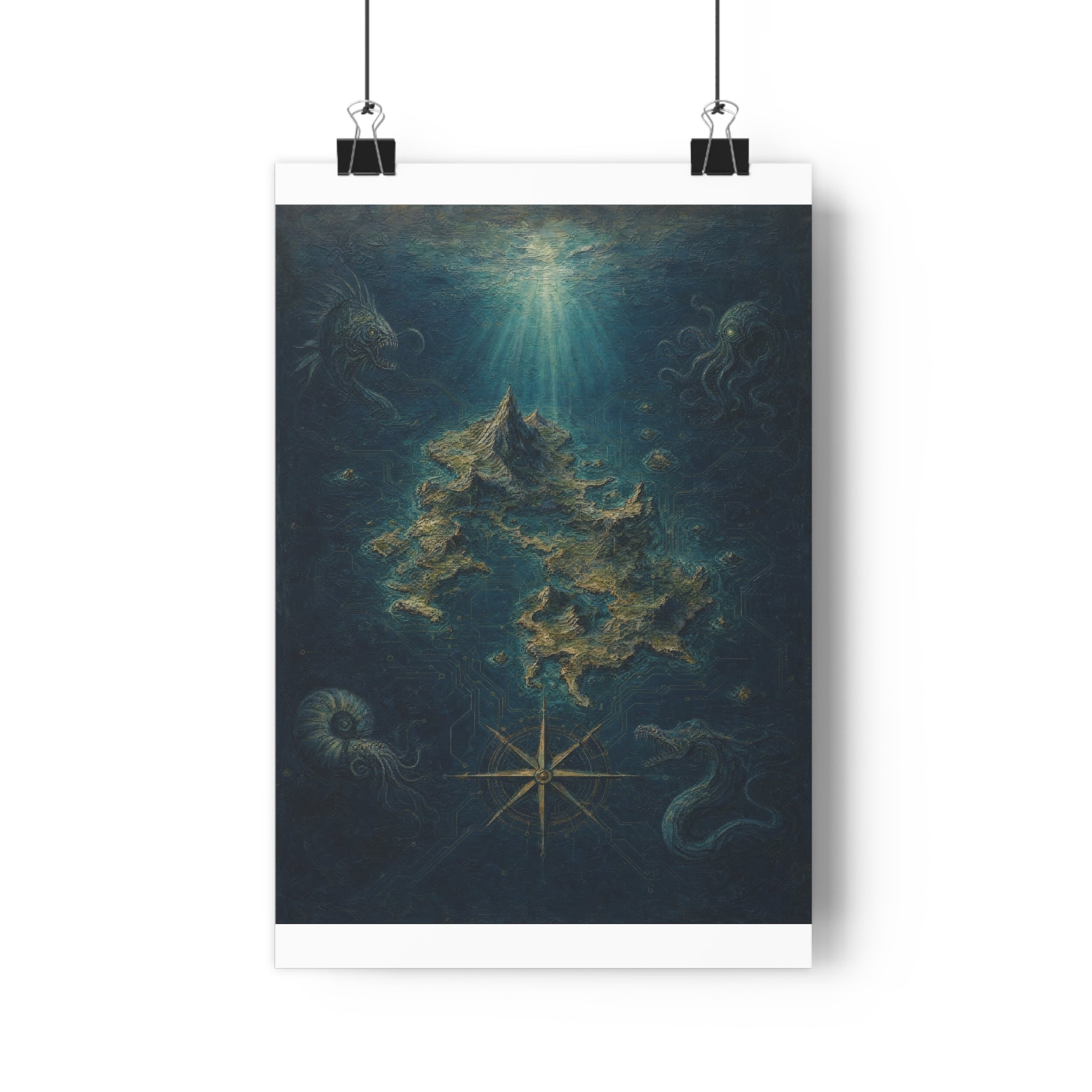 Carta de un mar que no existe — Lámina giclée