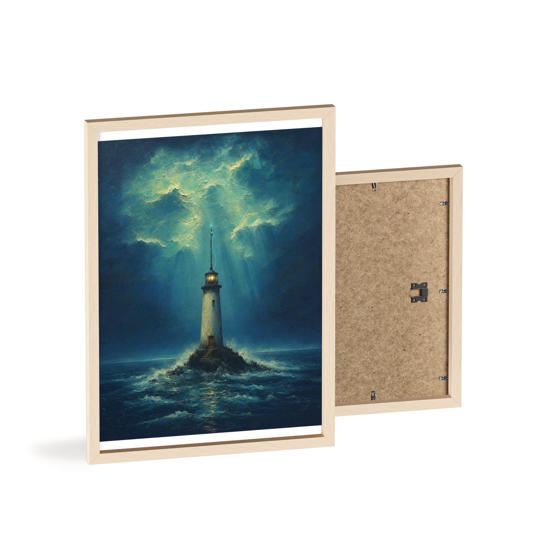 El faro y la señal — Cuadro enmarcado