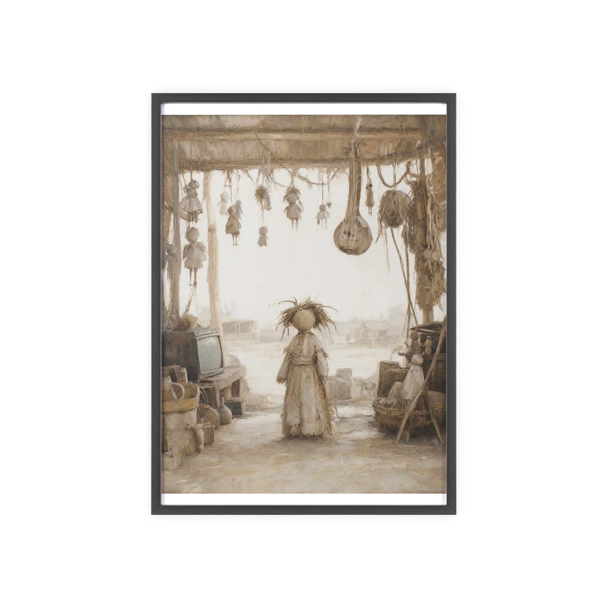 El taller del castillete — Cuadro enmarcado