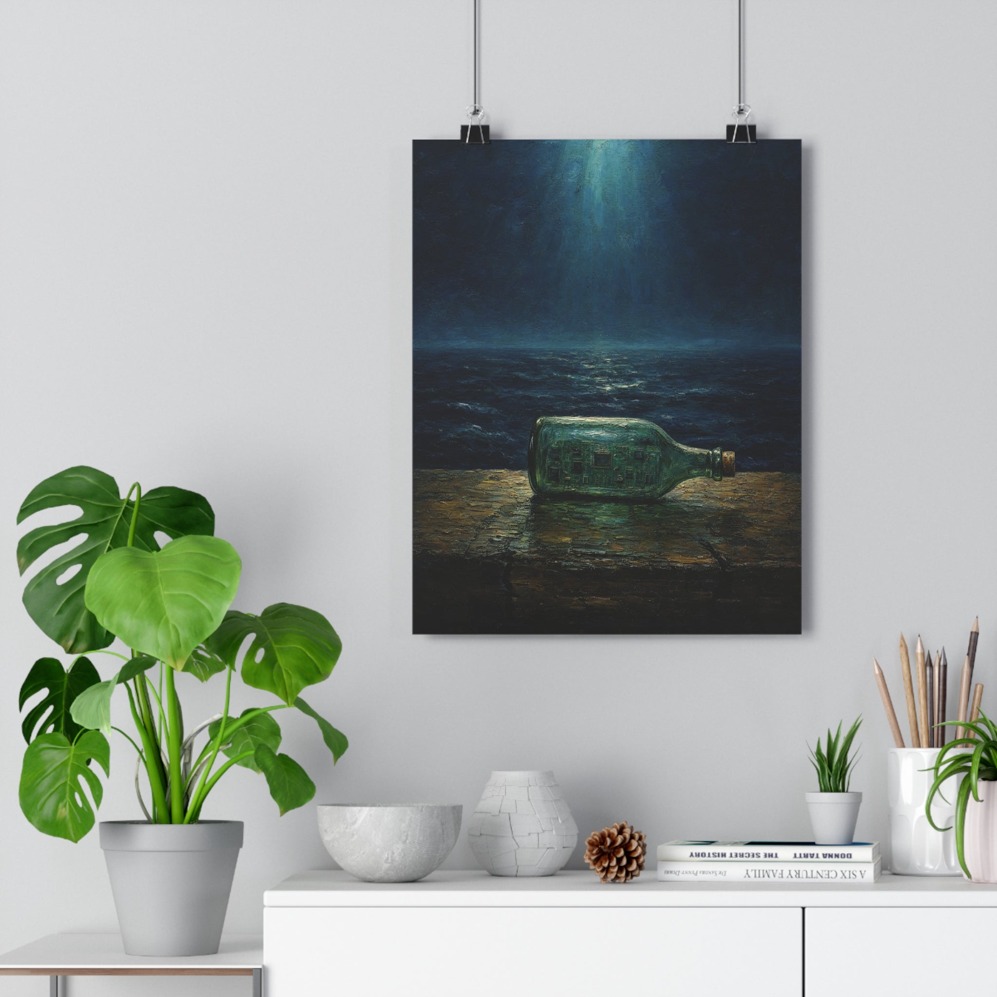 Barco en la botella — Lámina giclée