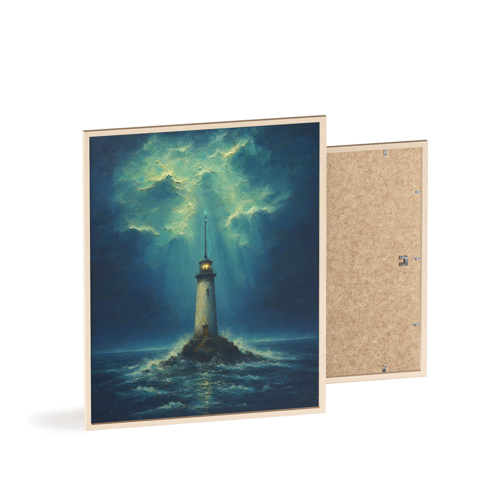 El faro y la señal — Cuadro enmarcado
