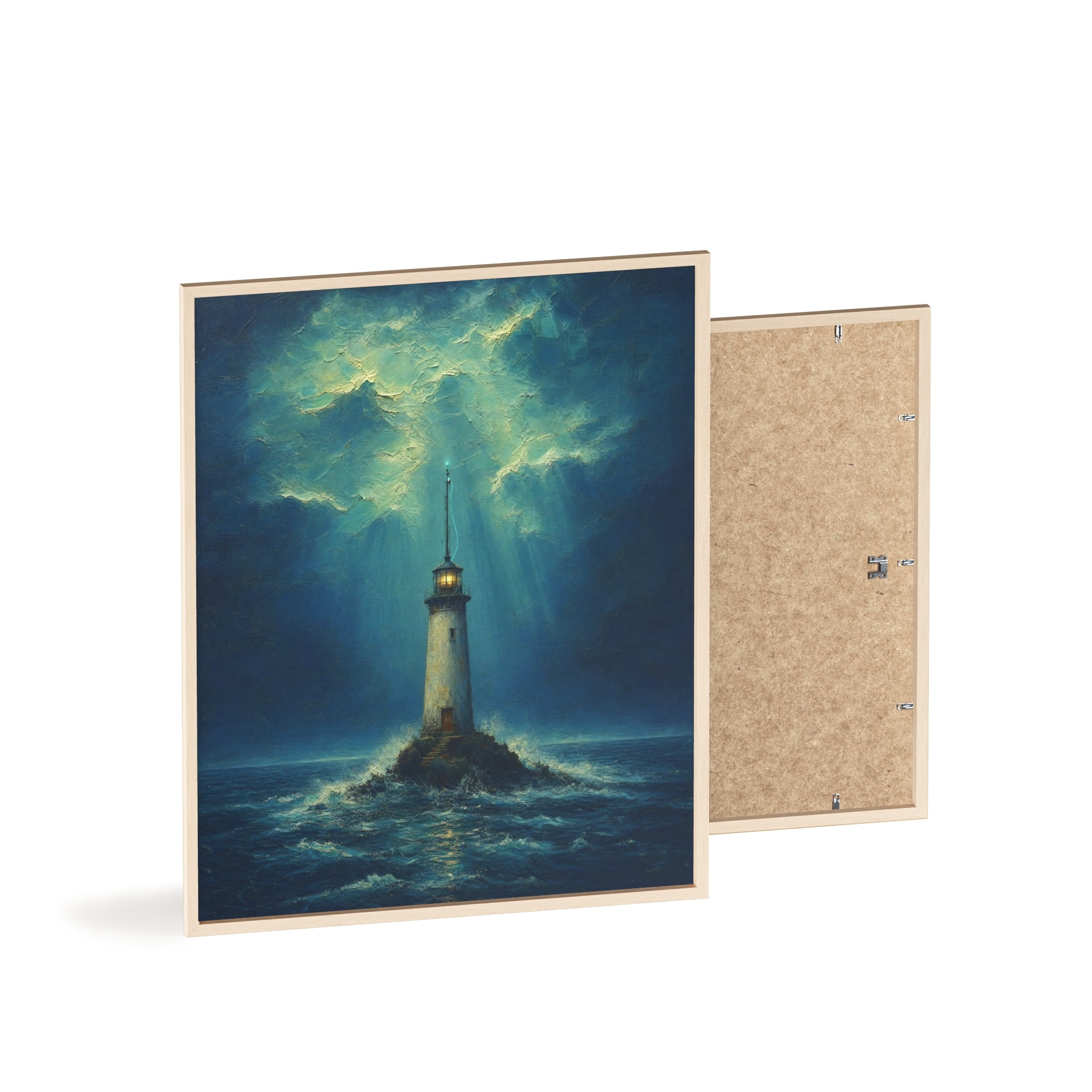 El faro y la señal — Cuadro enmarcado