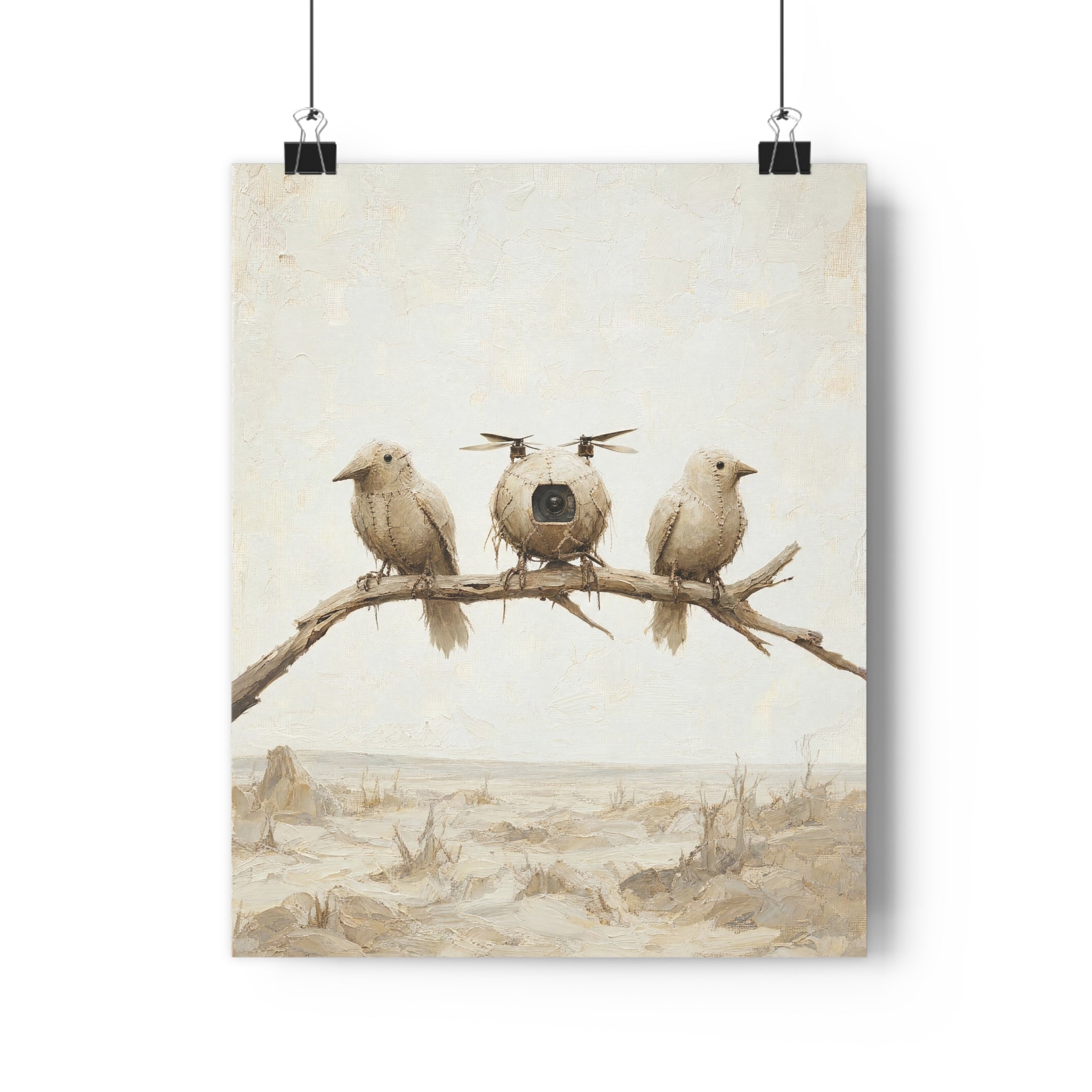 Los pájaros de trapo — Lámina giclée