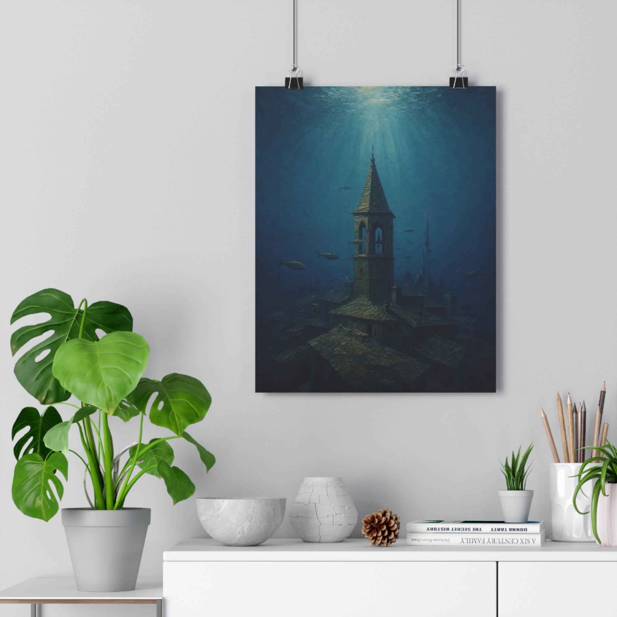Ciudad sumergida — Lámina giclée