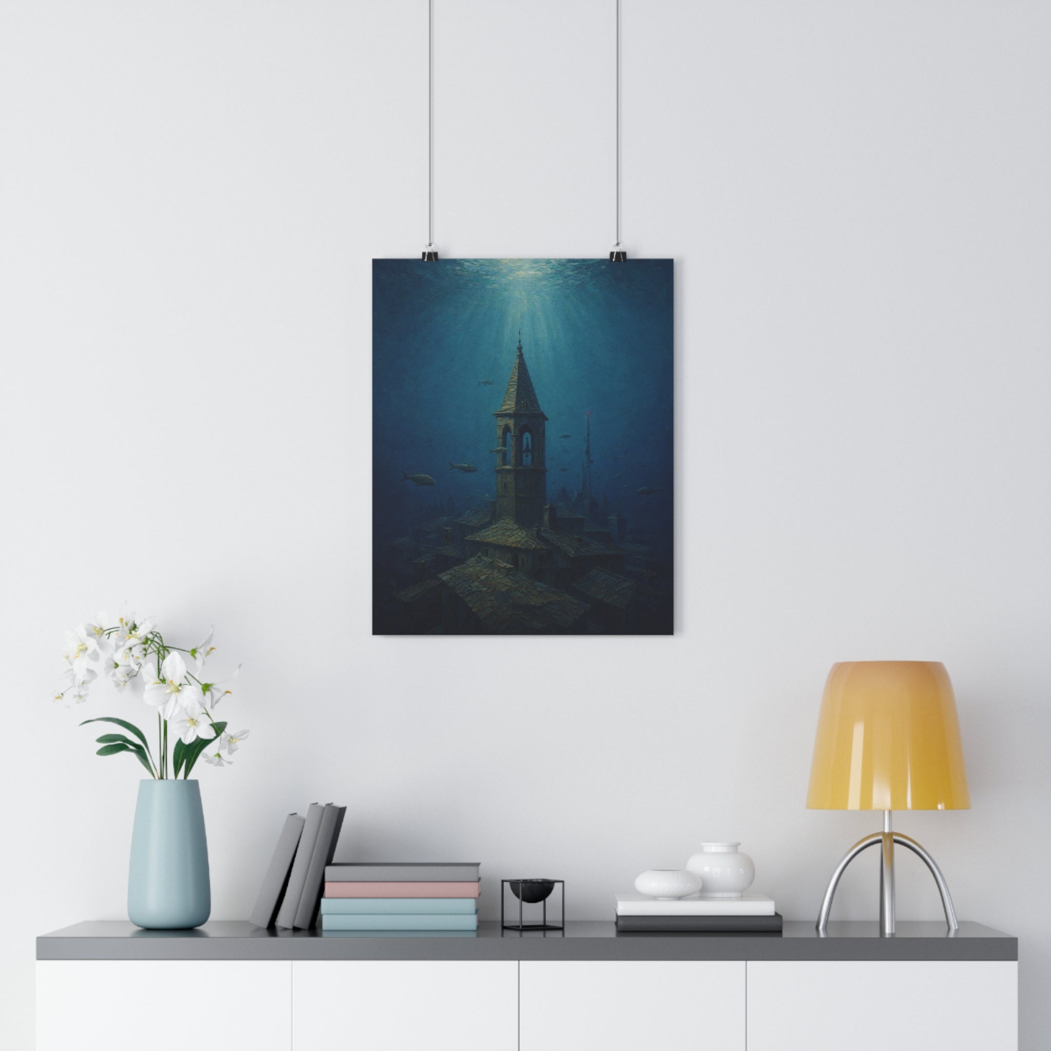 Ciudad sumergida — Lámina giclée