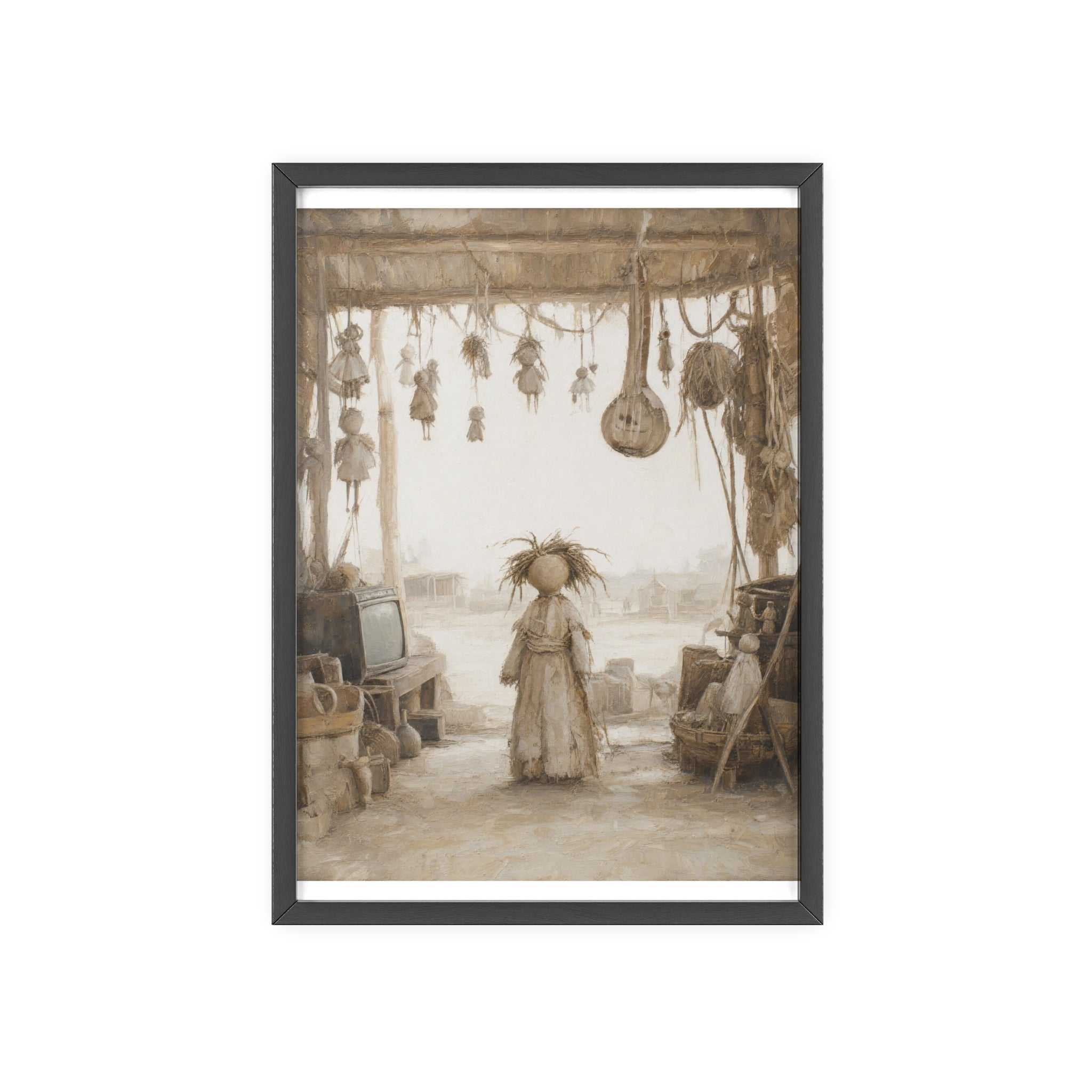 El taller del castillete — Cuadro enmarcado