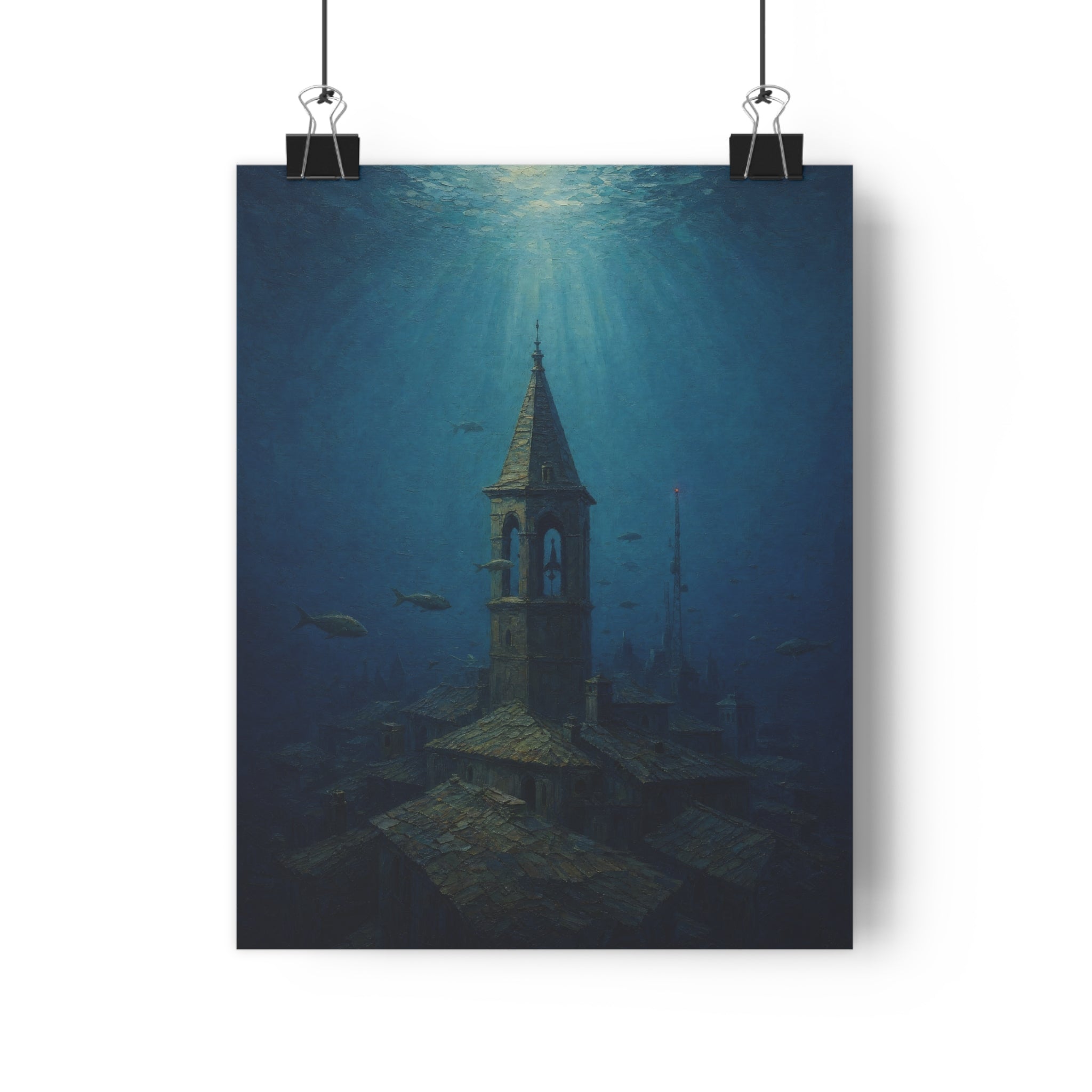 Ciudad sumergida — Lámina giclée