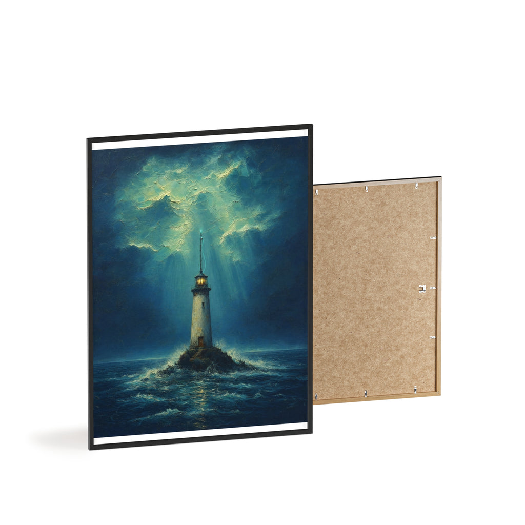El faro y la señal — Cuadro enmarcado