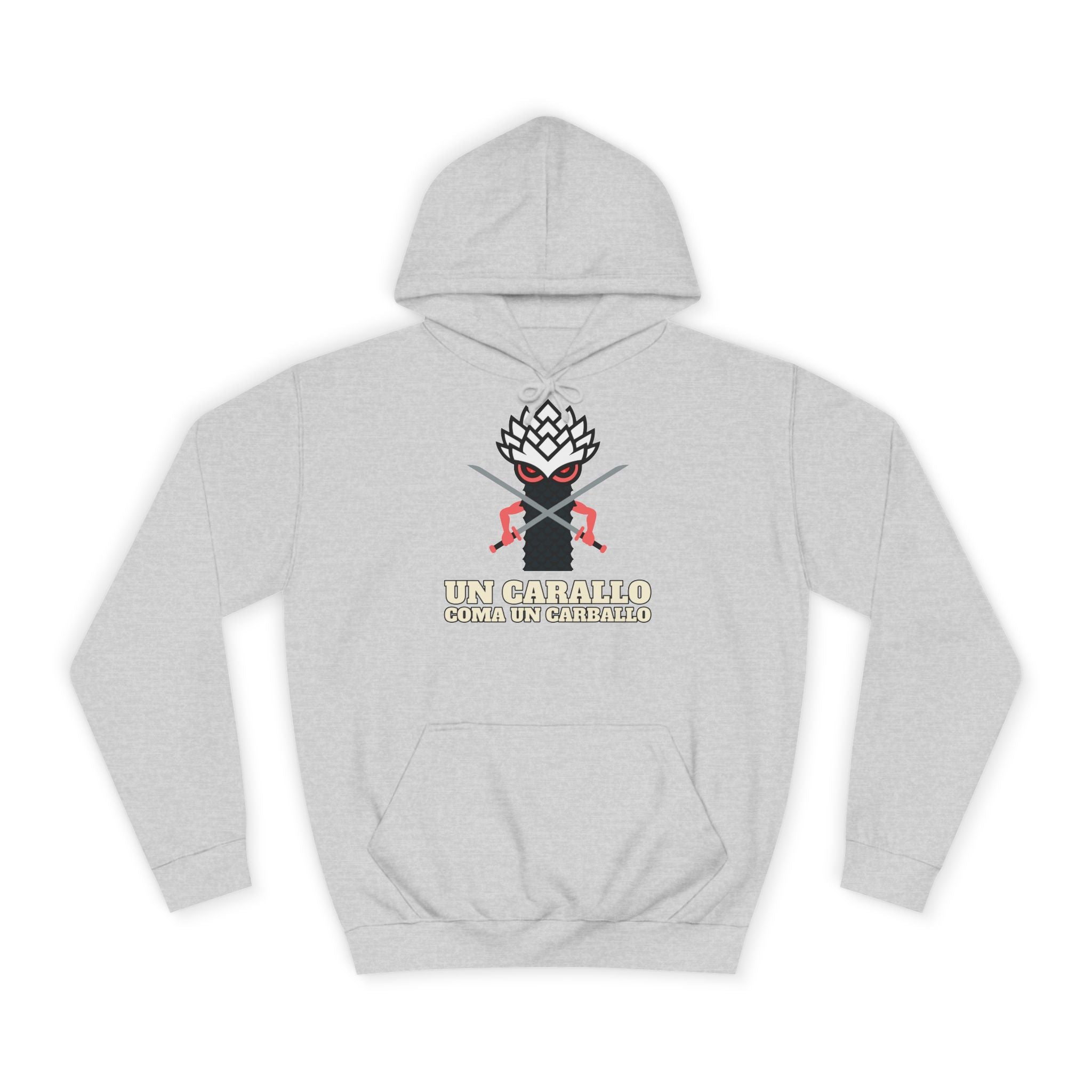 Percebe Guerreiro — Sudadera College (deseño diante e detrás)