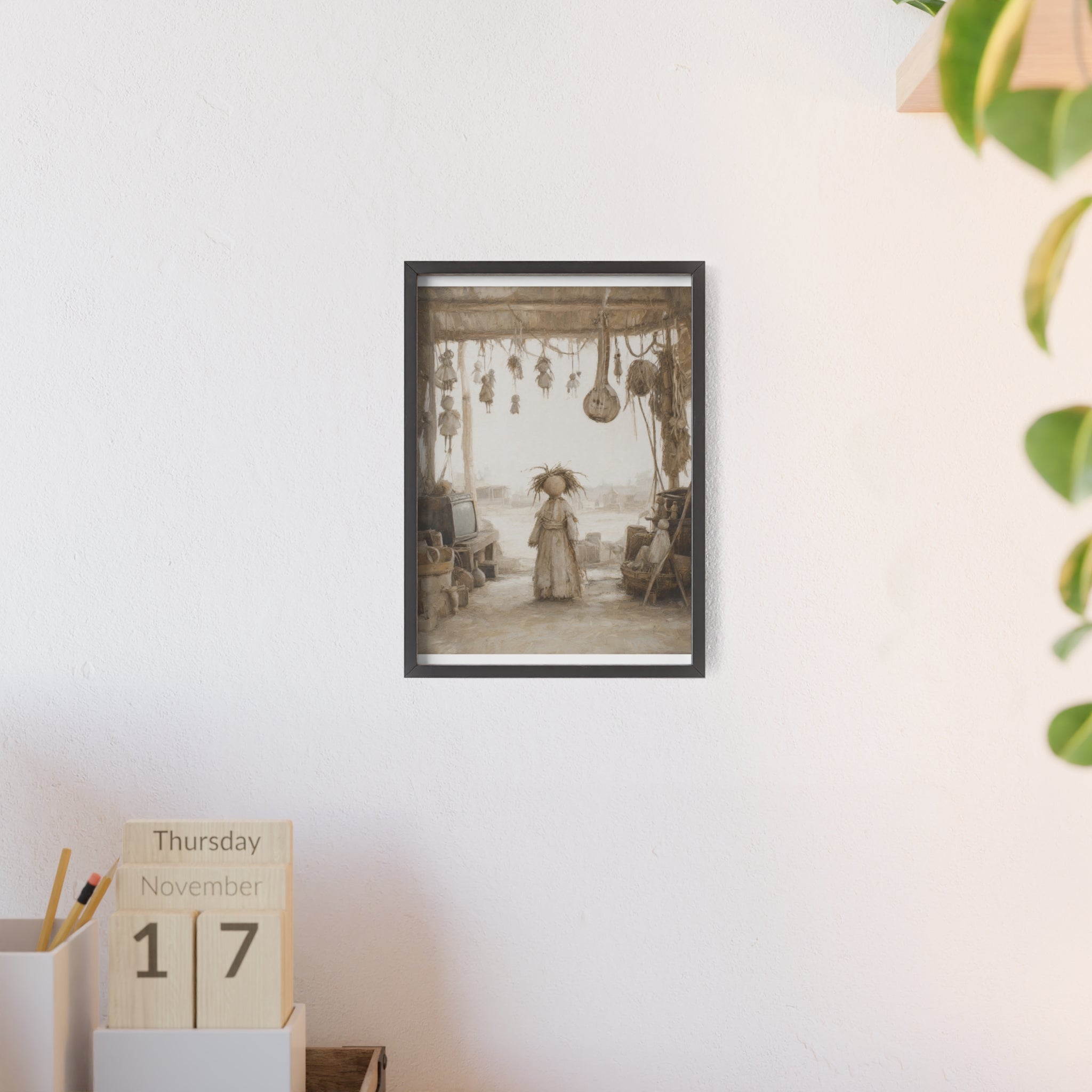 El taller del castillete — Cuadro enmarcado