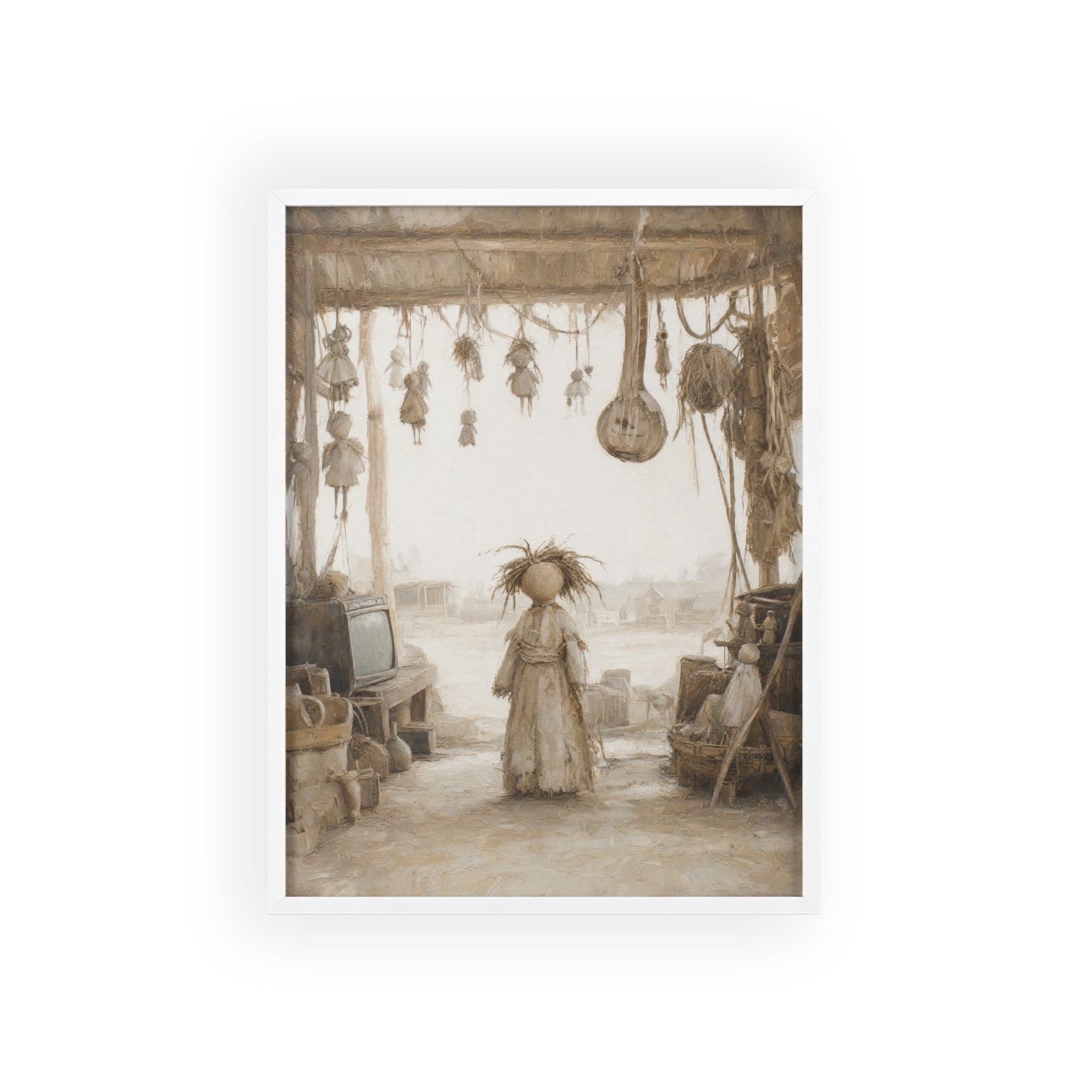 El taller del castillete — Cuadro enmarcado