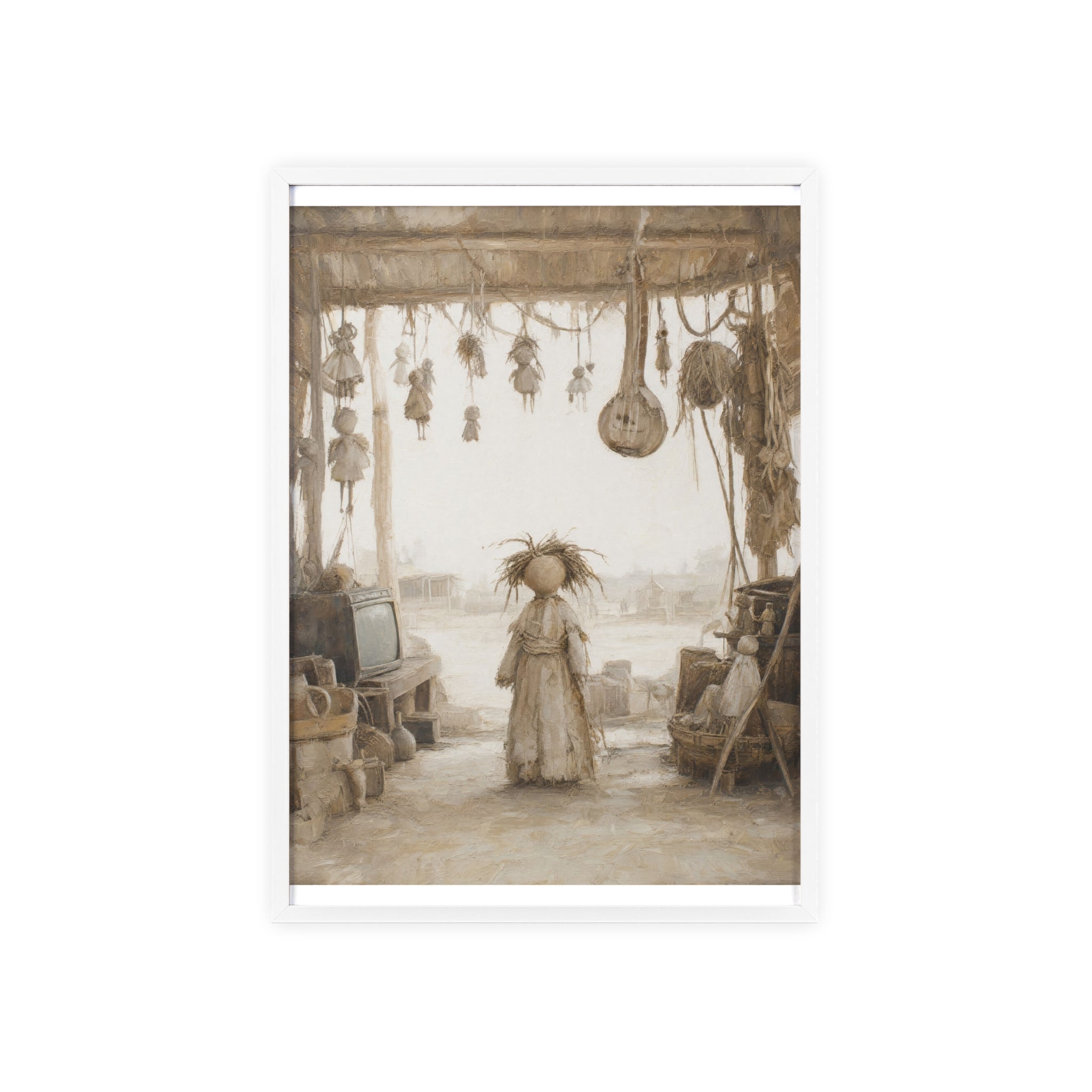 El taller del castillete — Cuadro enmarcado