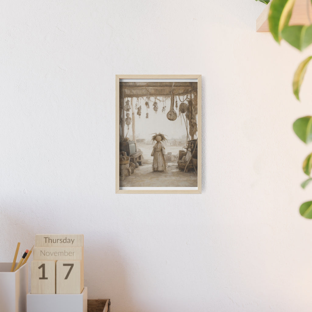 El taller del castillete — Cuadro enmarcado