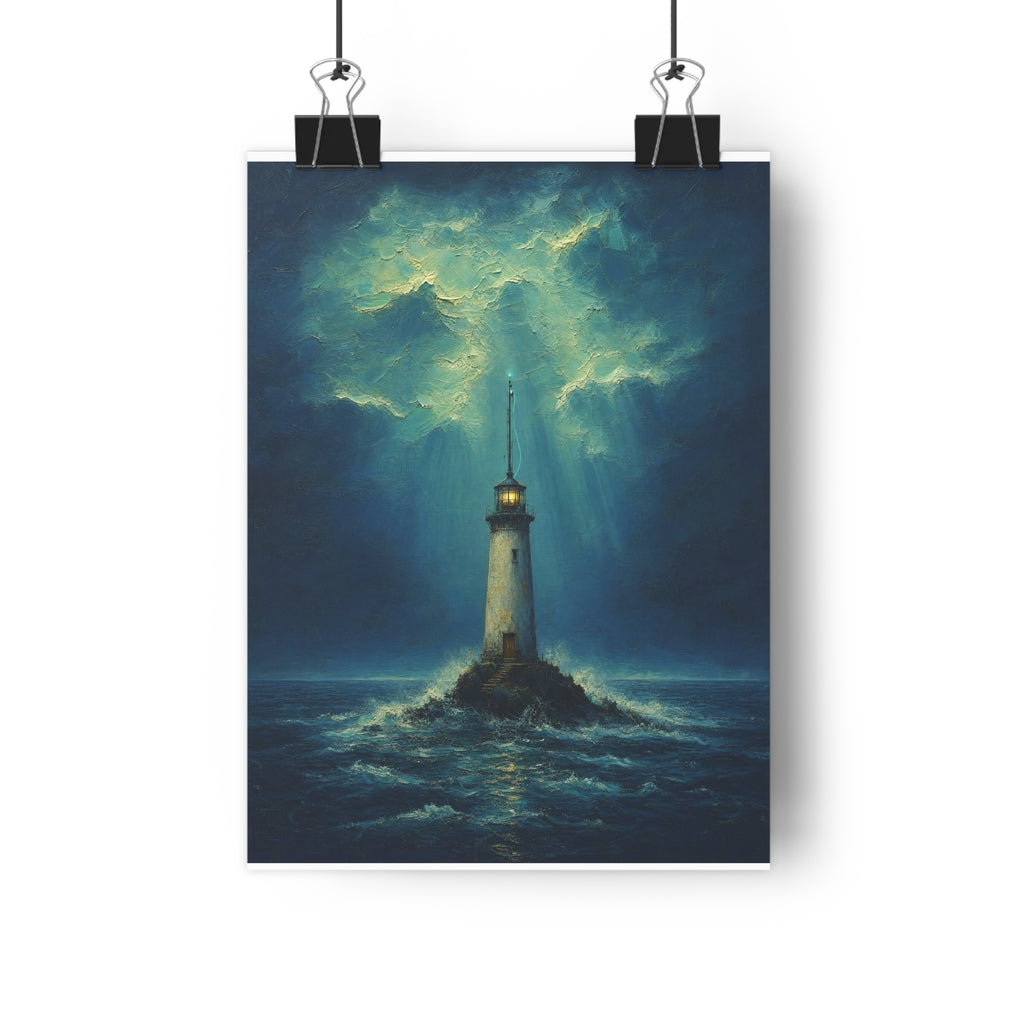 El faro y la señal — Lámina giclée