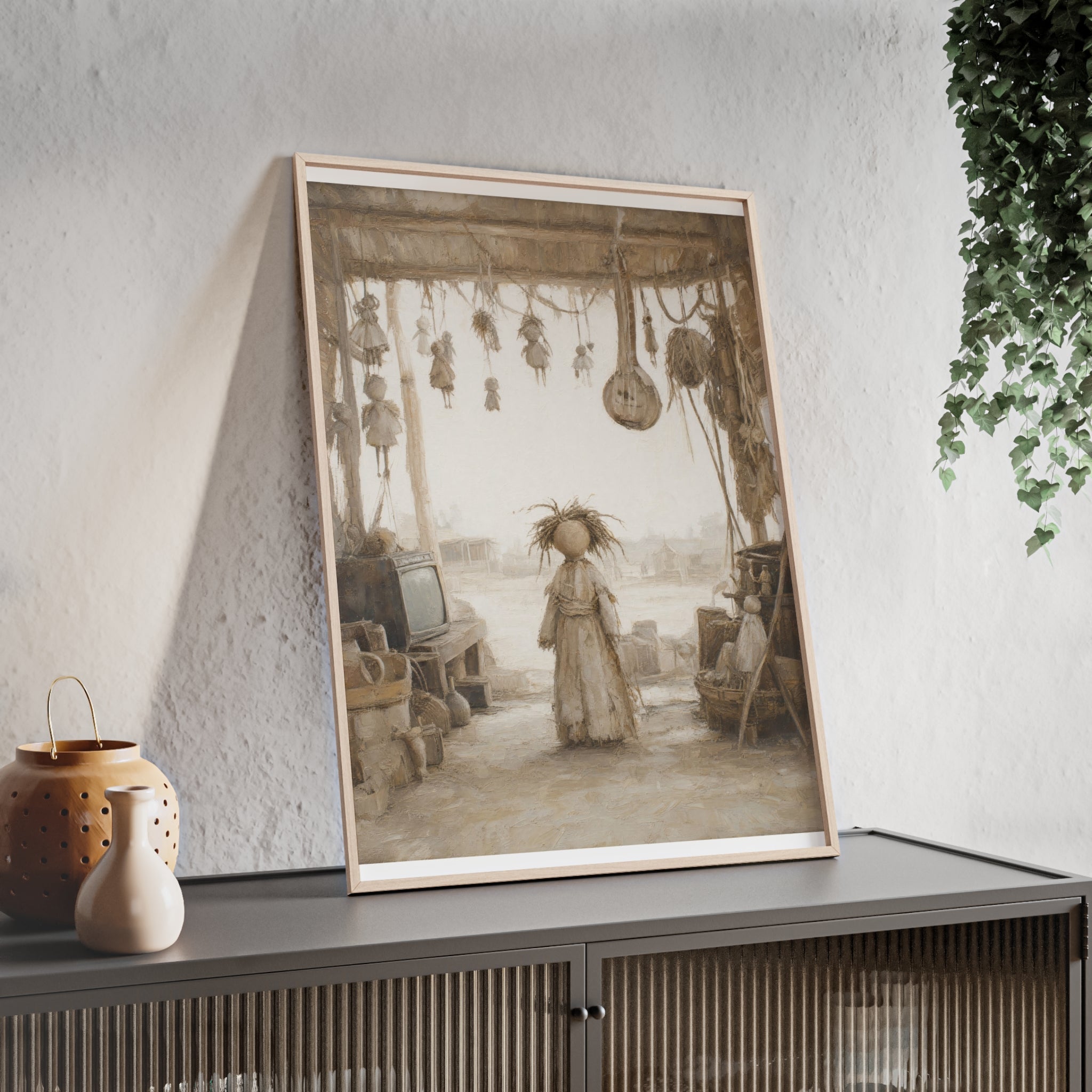 El taller del castillete — Cuadro enmarcado