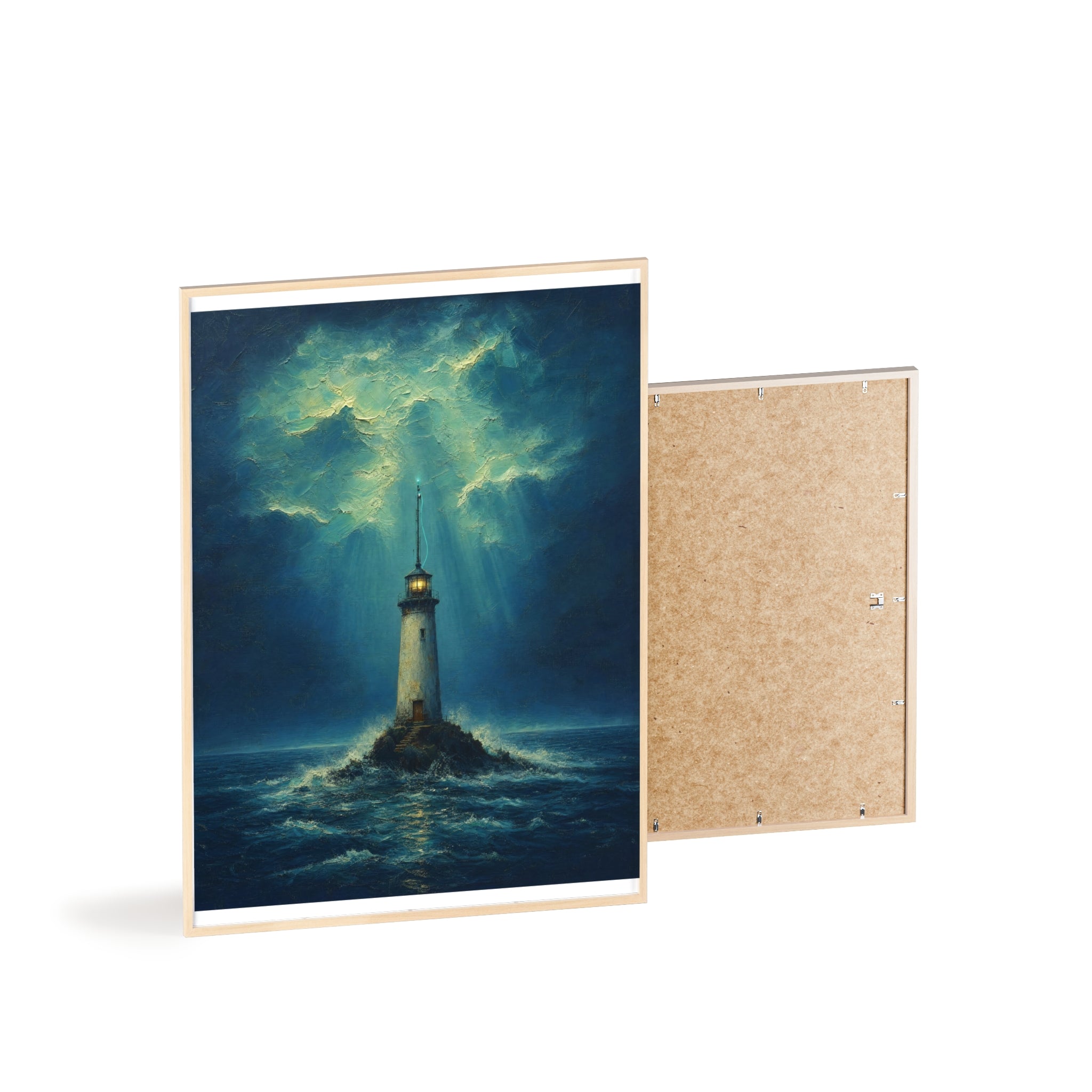 El faro y la señal — Cuadro enmarcado
