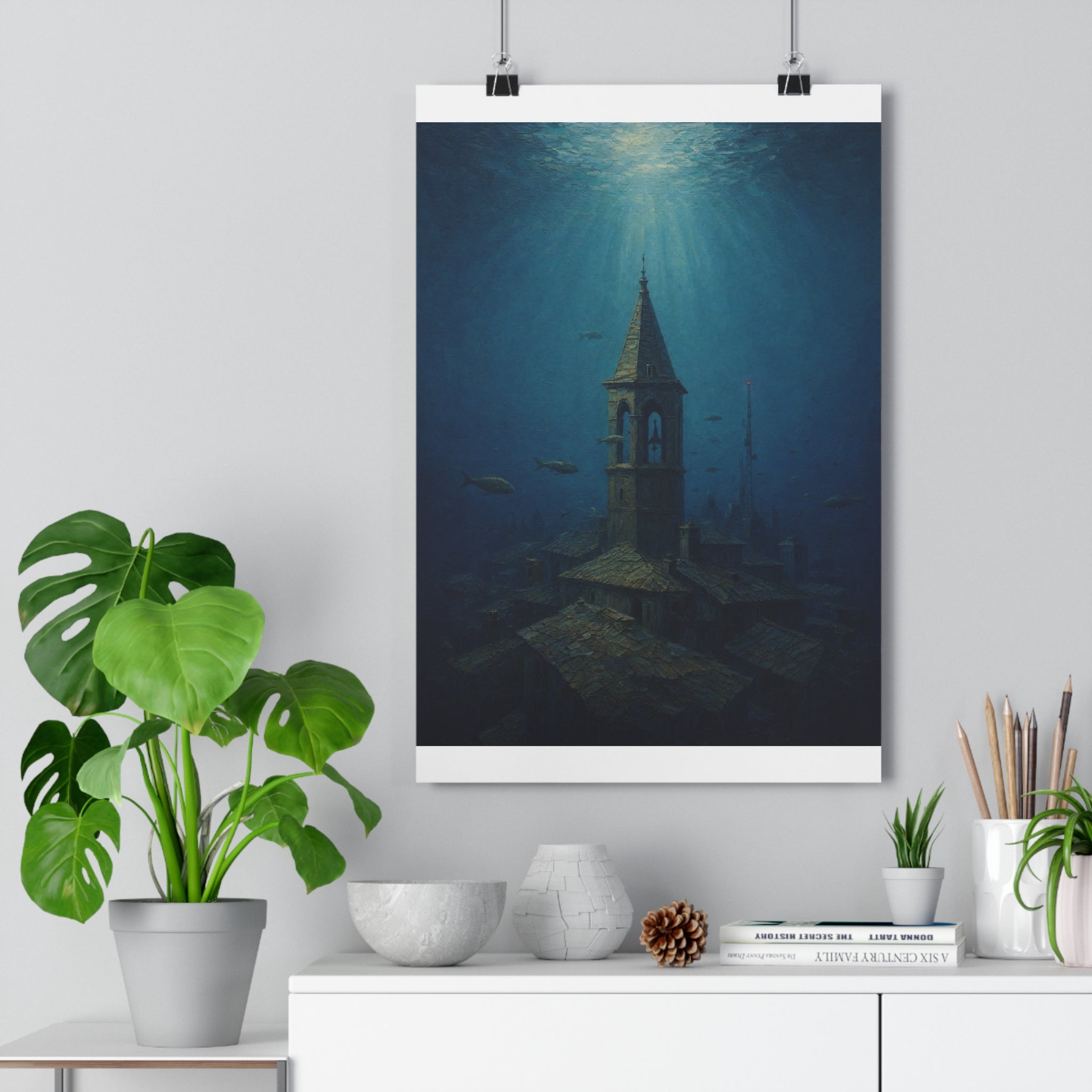 Ciudad sumergida — Lámina giclée