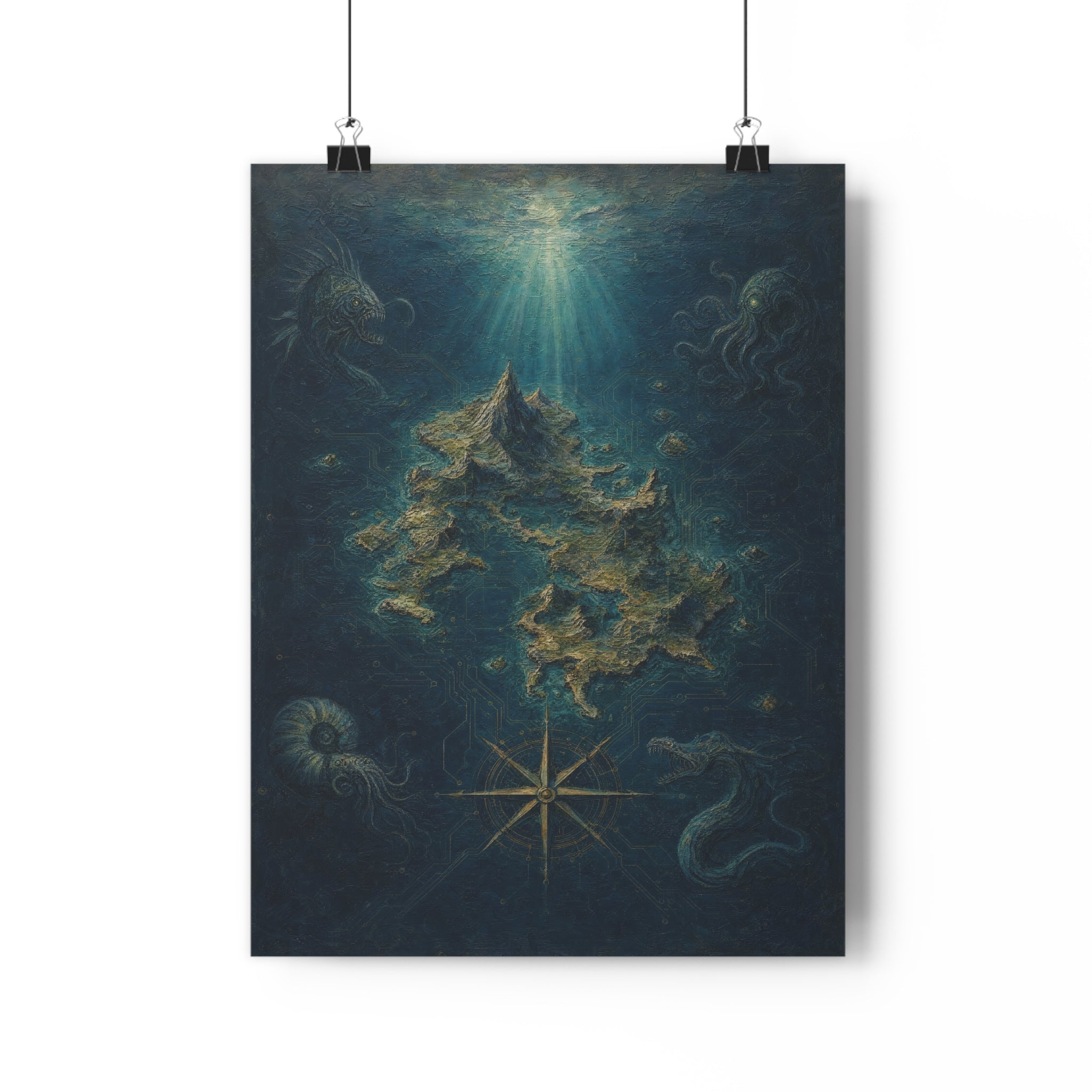 Carta de un mar que no existe — Lámina giclée