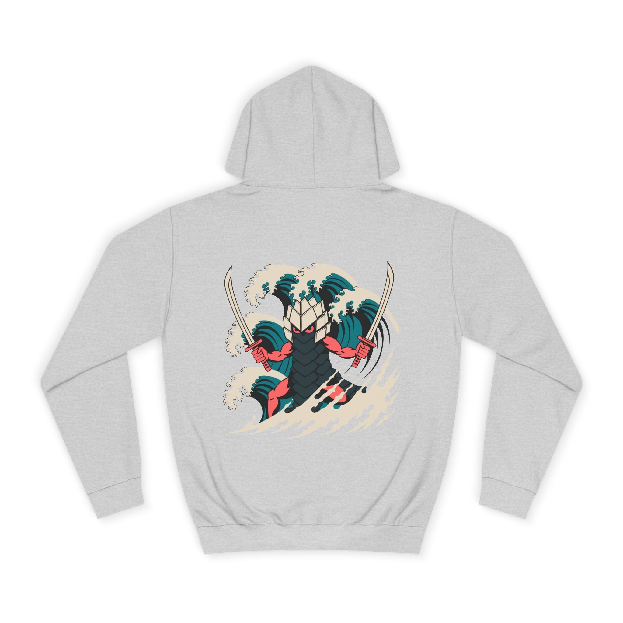 Percebe Guerreiro — Sudadera College (deseño diante e detrás)