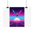 Dragón Synthwave — Lámina