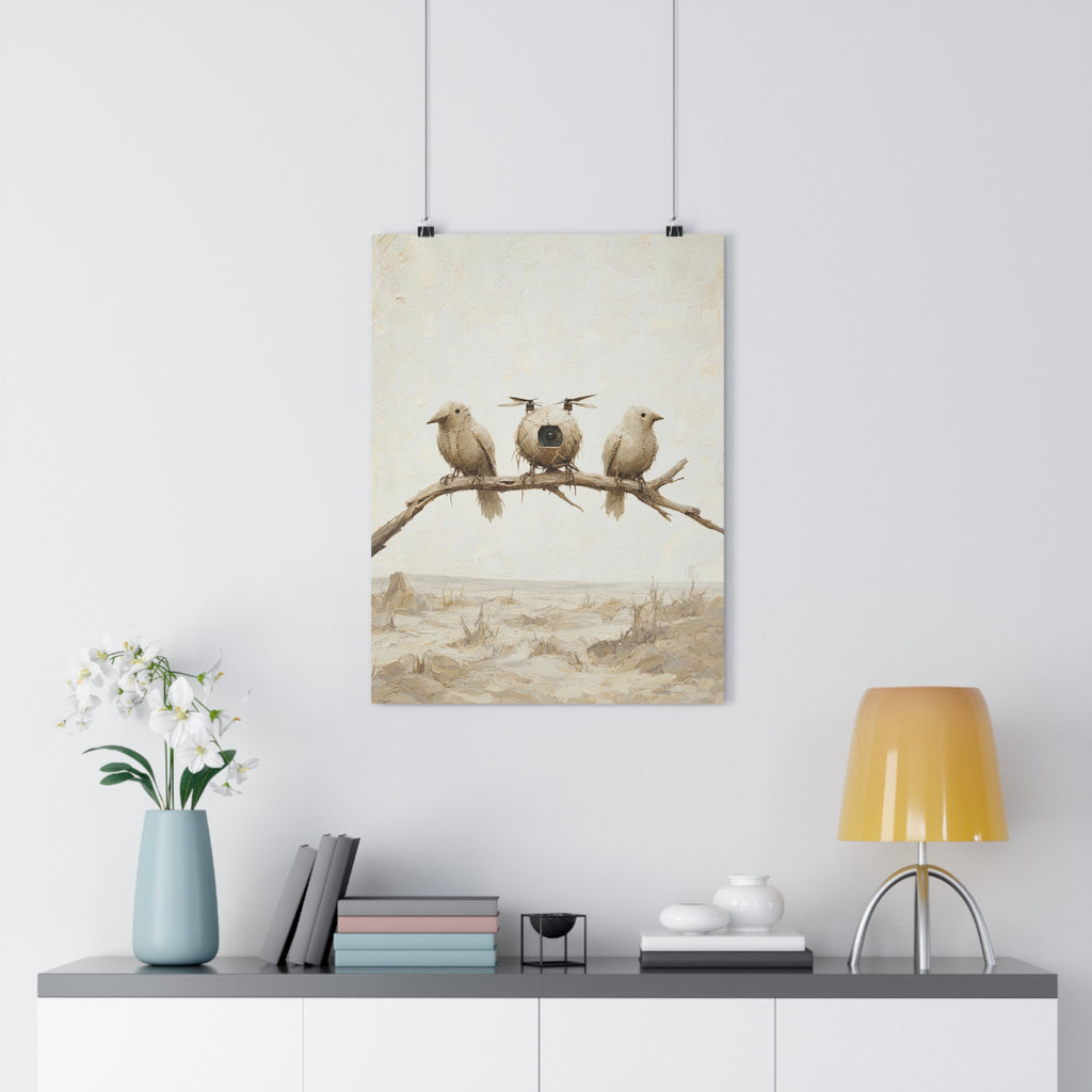 Los pájaros de trapo — Lámina giclée