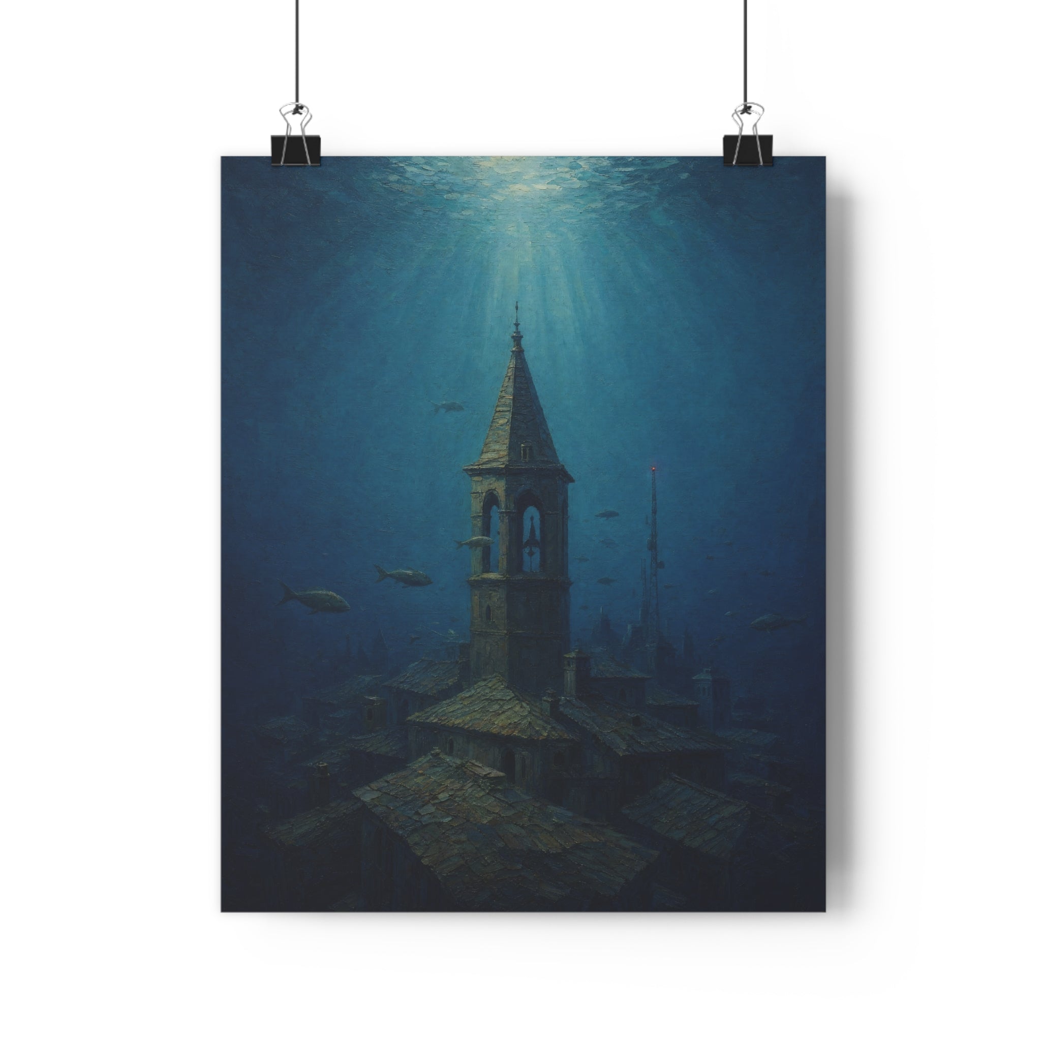 Ciudad sumergida — Lámina giclée