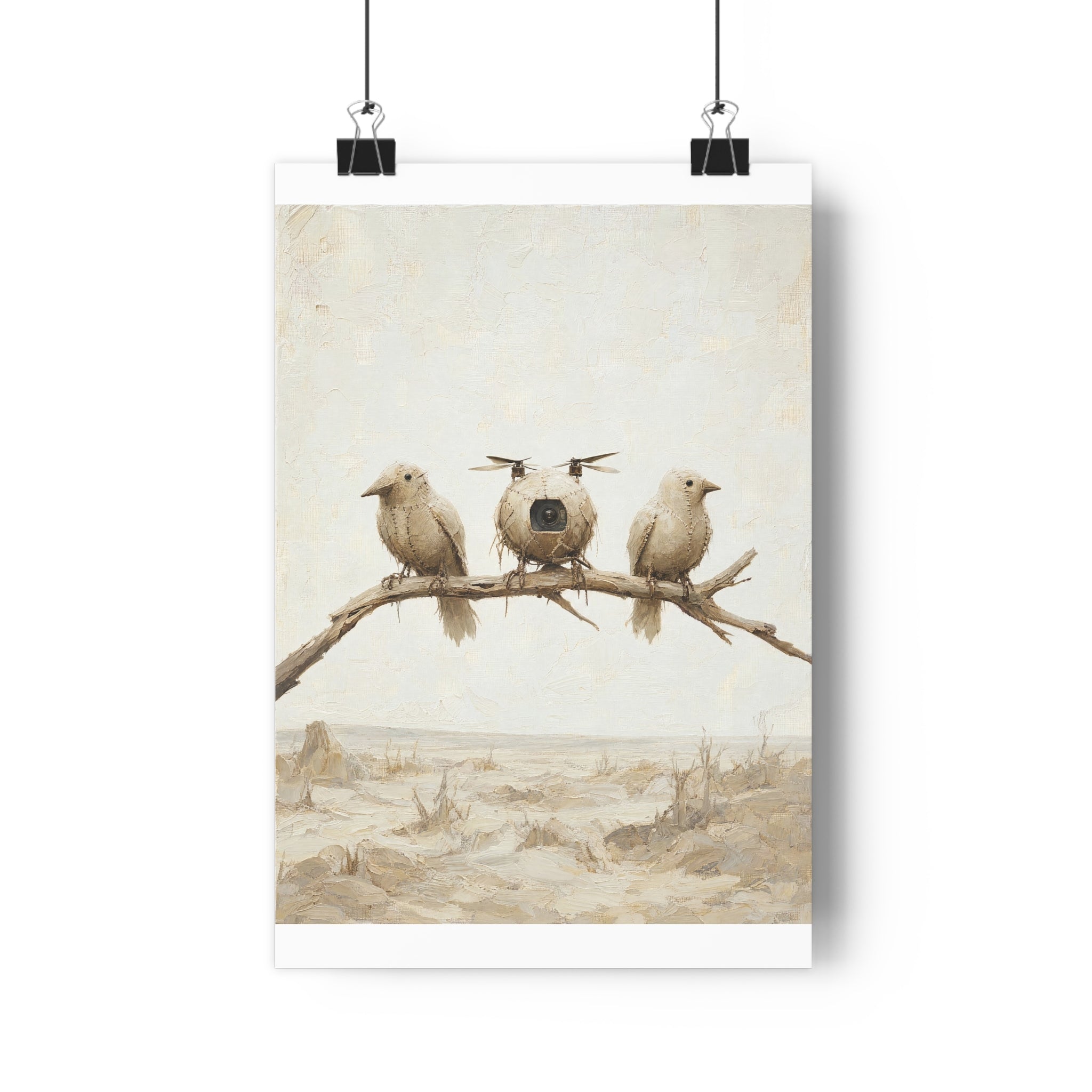Los pájaros de trapo — Lámina giclée