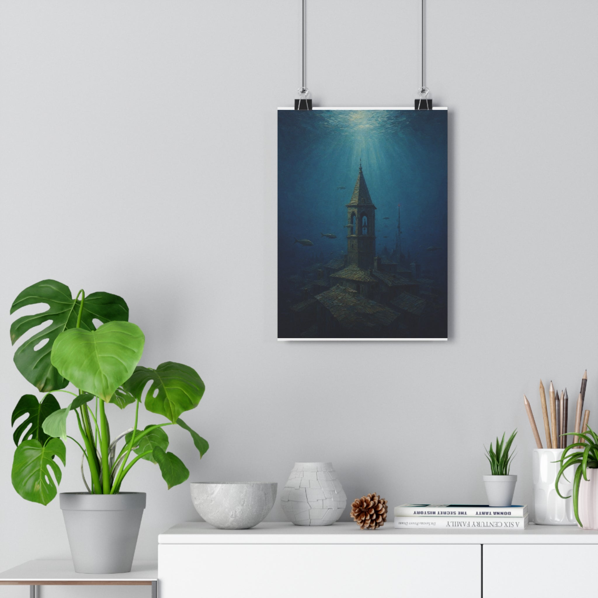 Ciudad sumergida — Lámina giclée