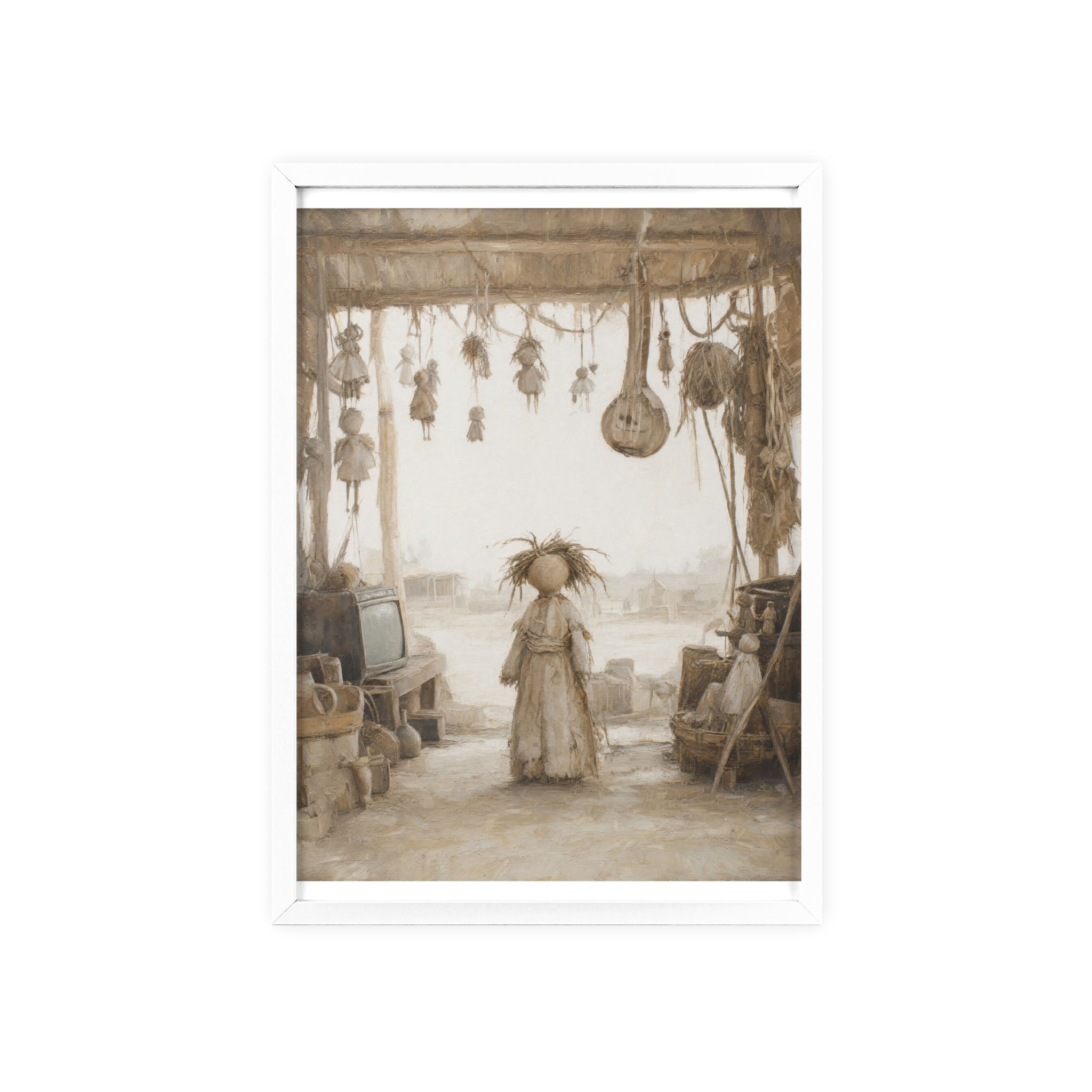 El taller del castillete — Cuadro enmarcado
