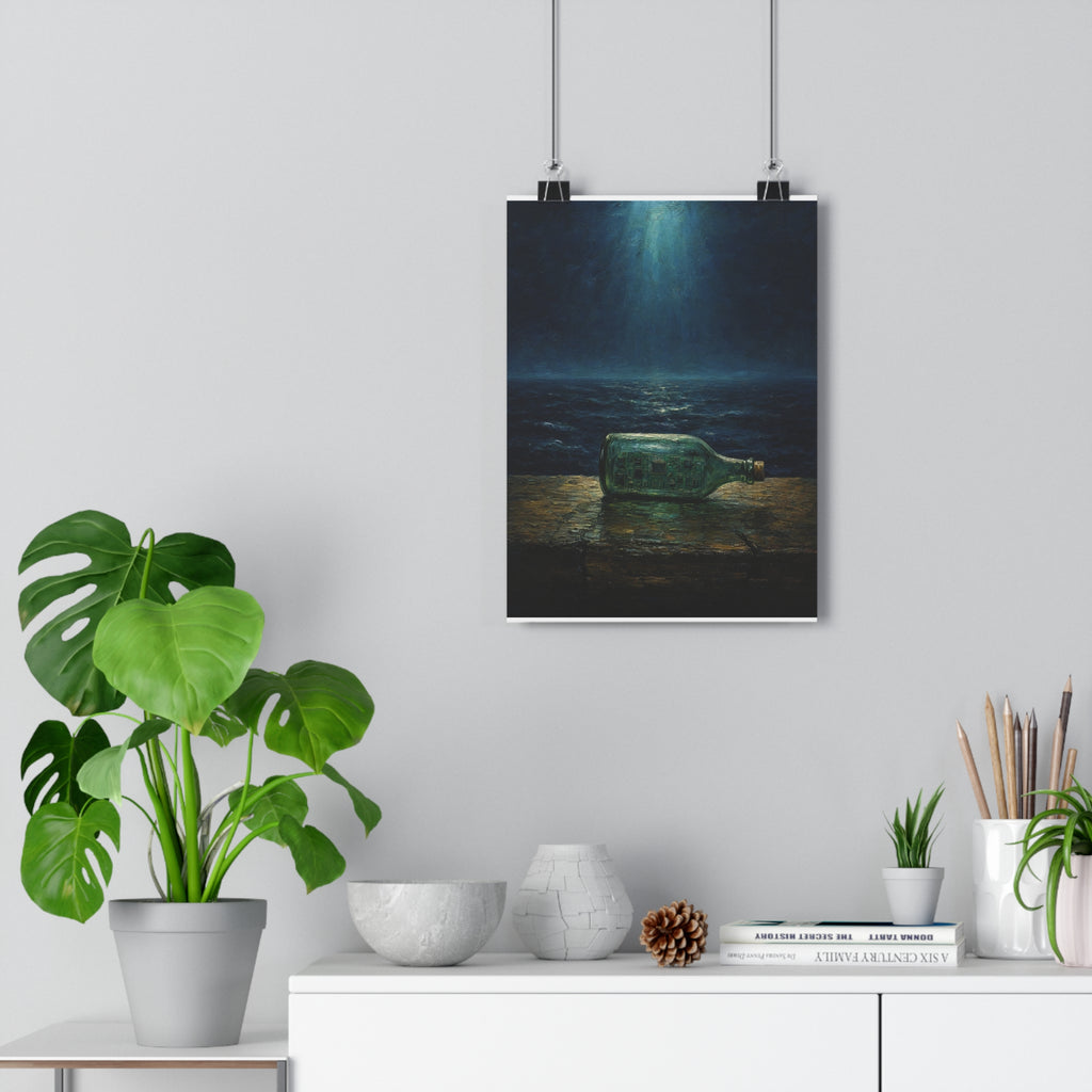 Barco en la botella — Lámina giclée