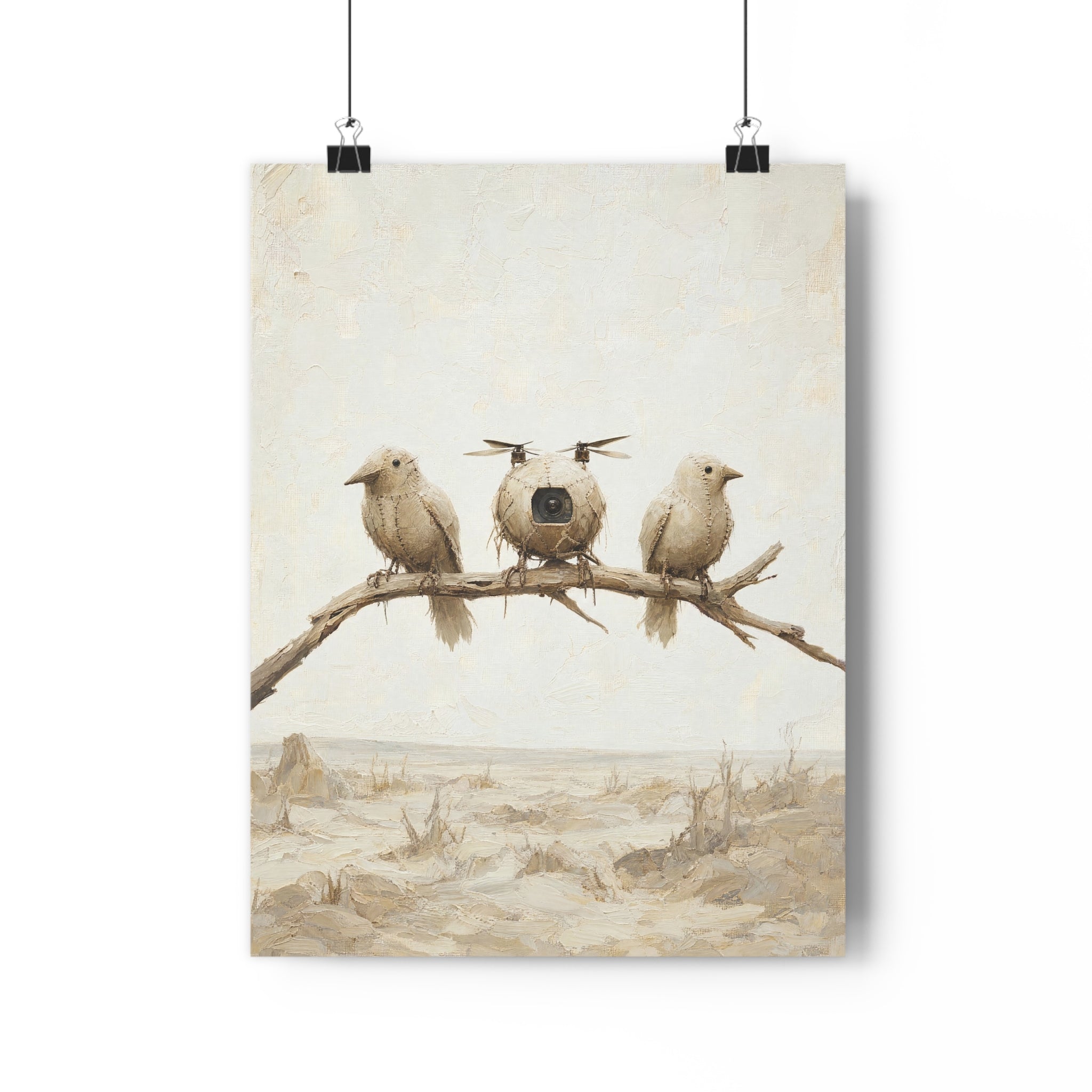 Los pájaros de trapo — Lámina giclée