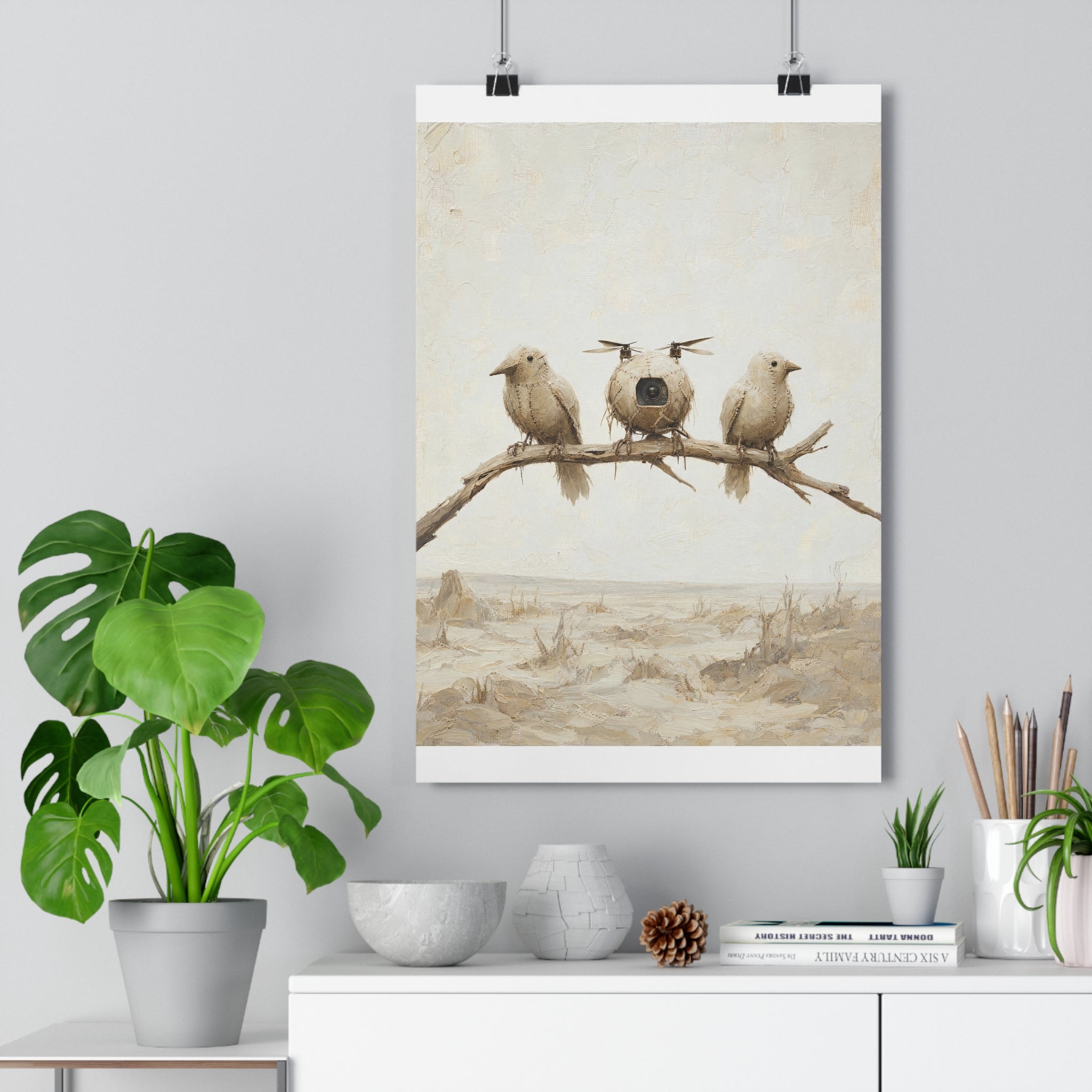 Los pájaros de trapo — Lámina giclée