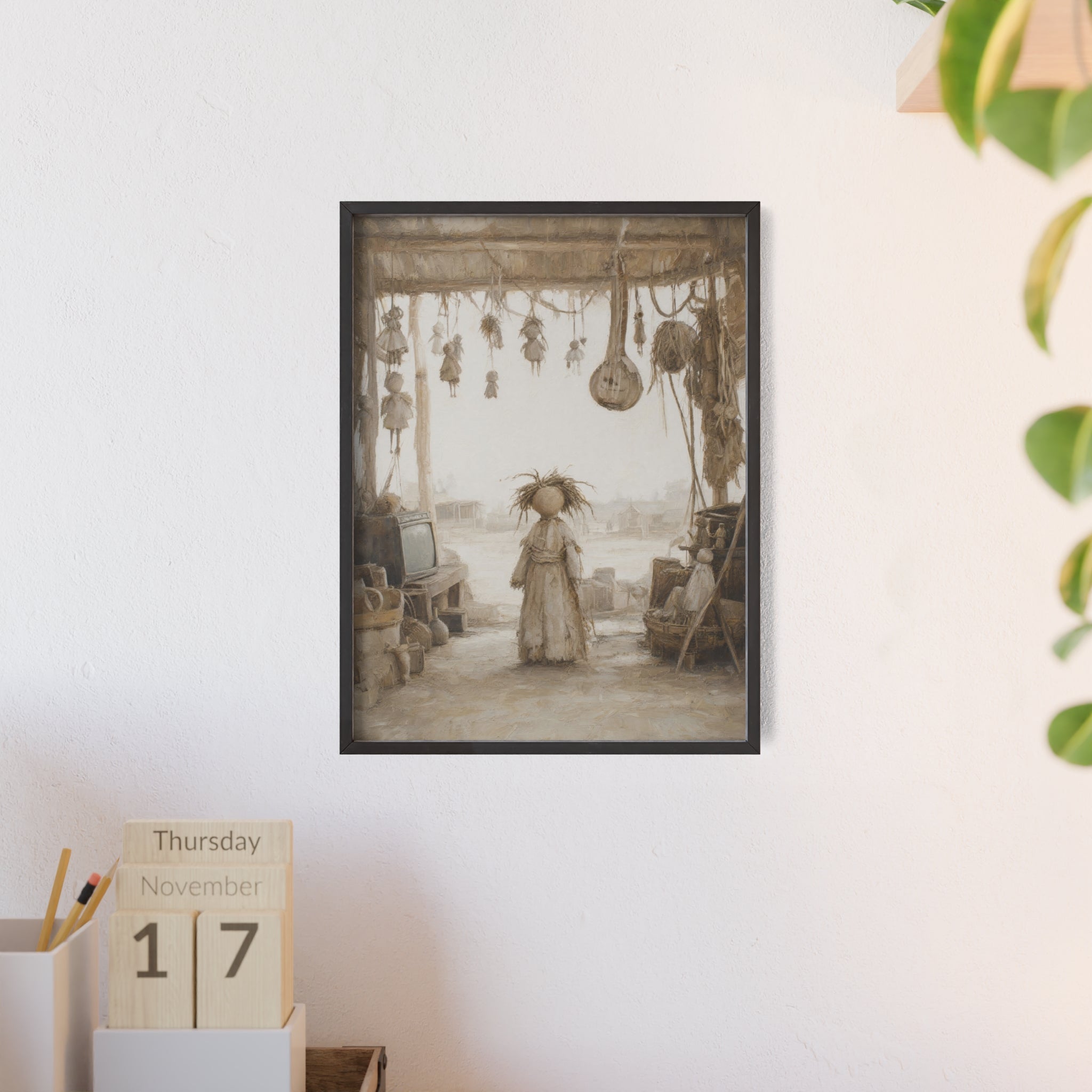 El taller del castillete — Cuadro enmarcado