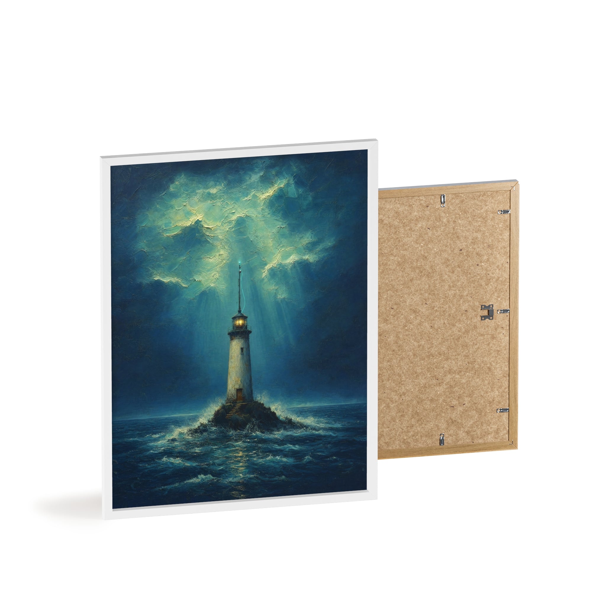 El faro y la señal — Cuadro enmarcado