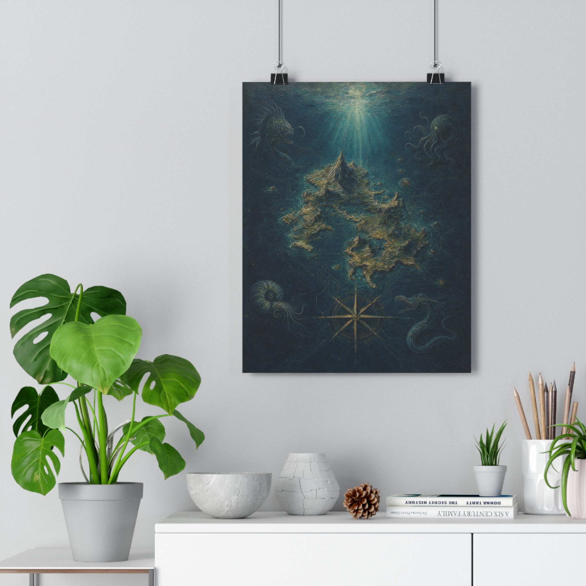 Carta de un mar que no existe — Lámina giclée