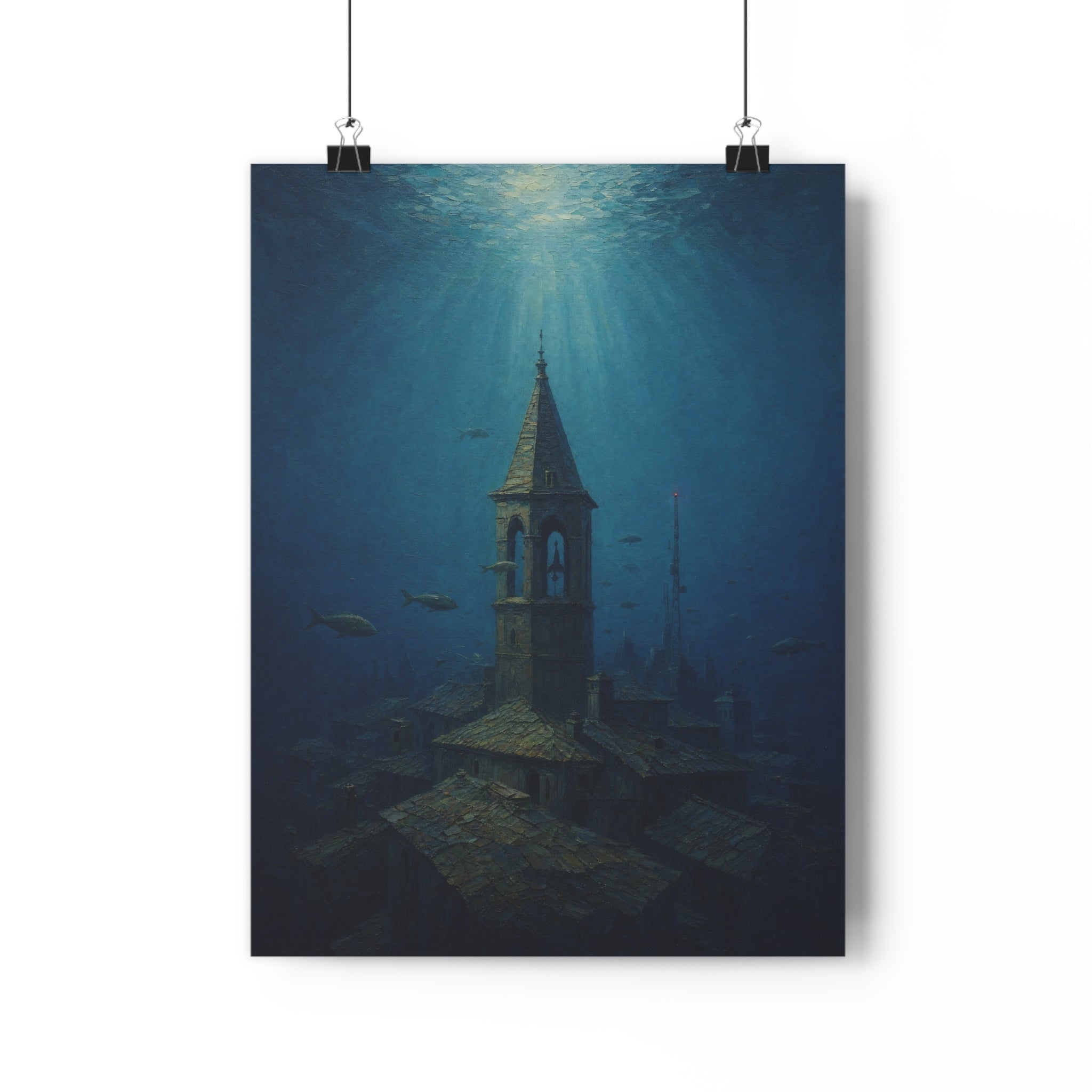 Ciudad sumergida — Lámina giclée