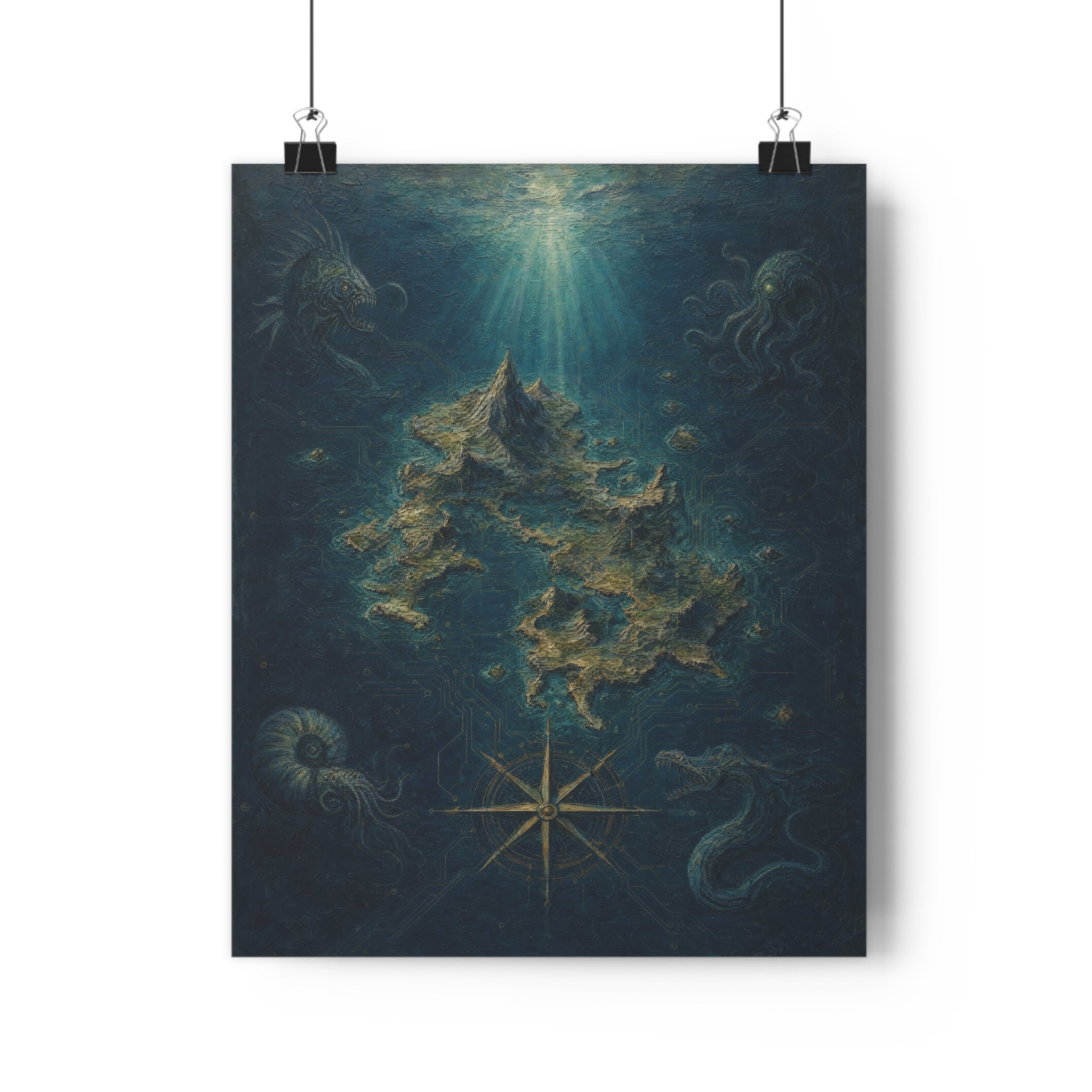 Carta de un mar que no existe — Lámina giclée