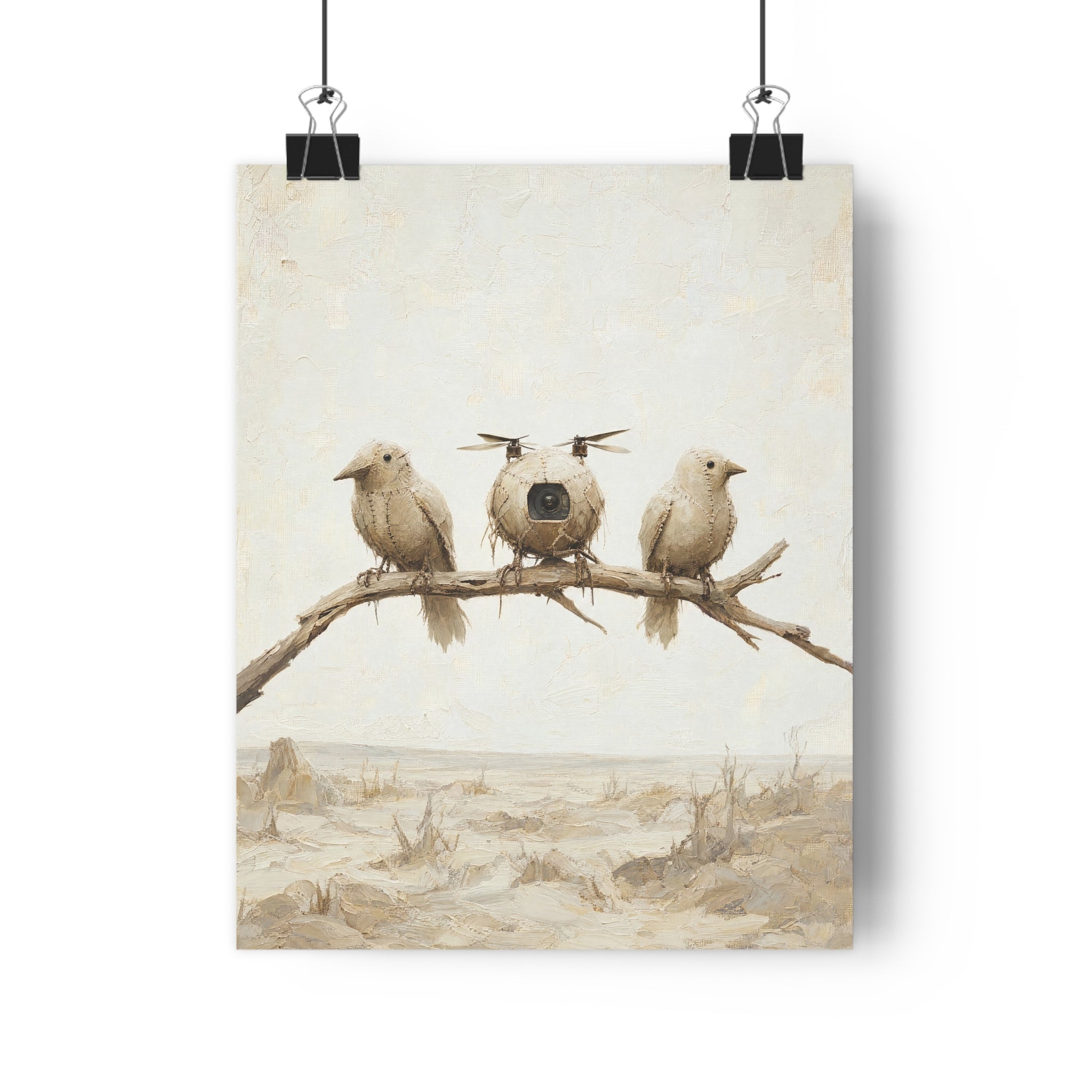Los pájaros de trapo — Lámina giclée