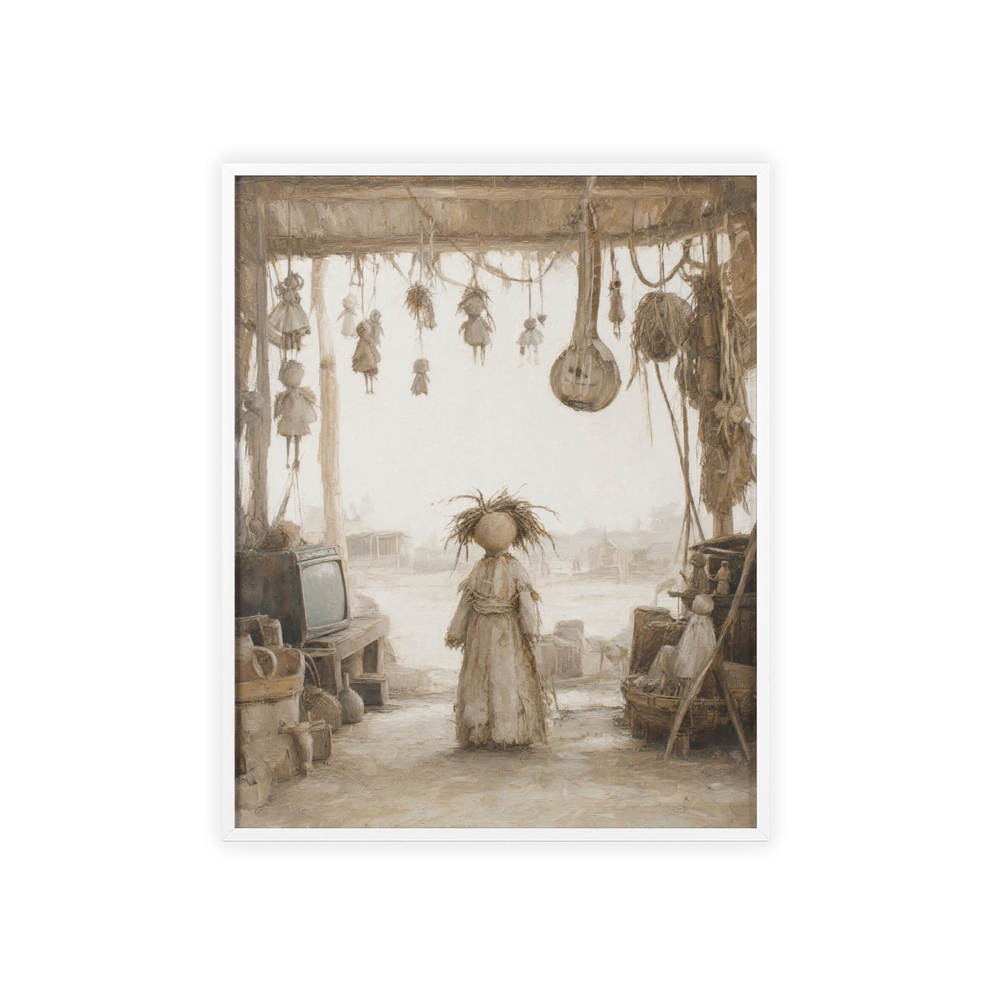 El taller del castillete — Cuadro enmarcado