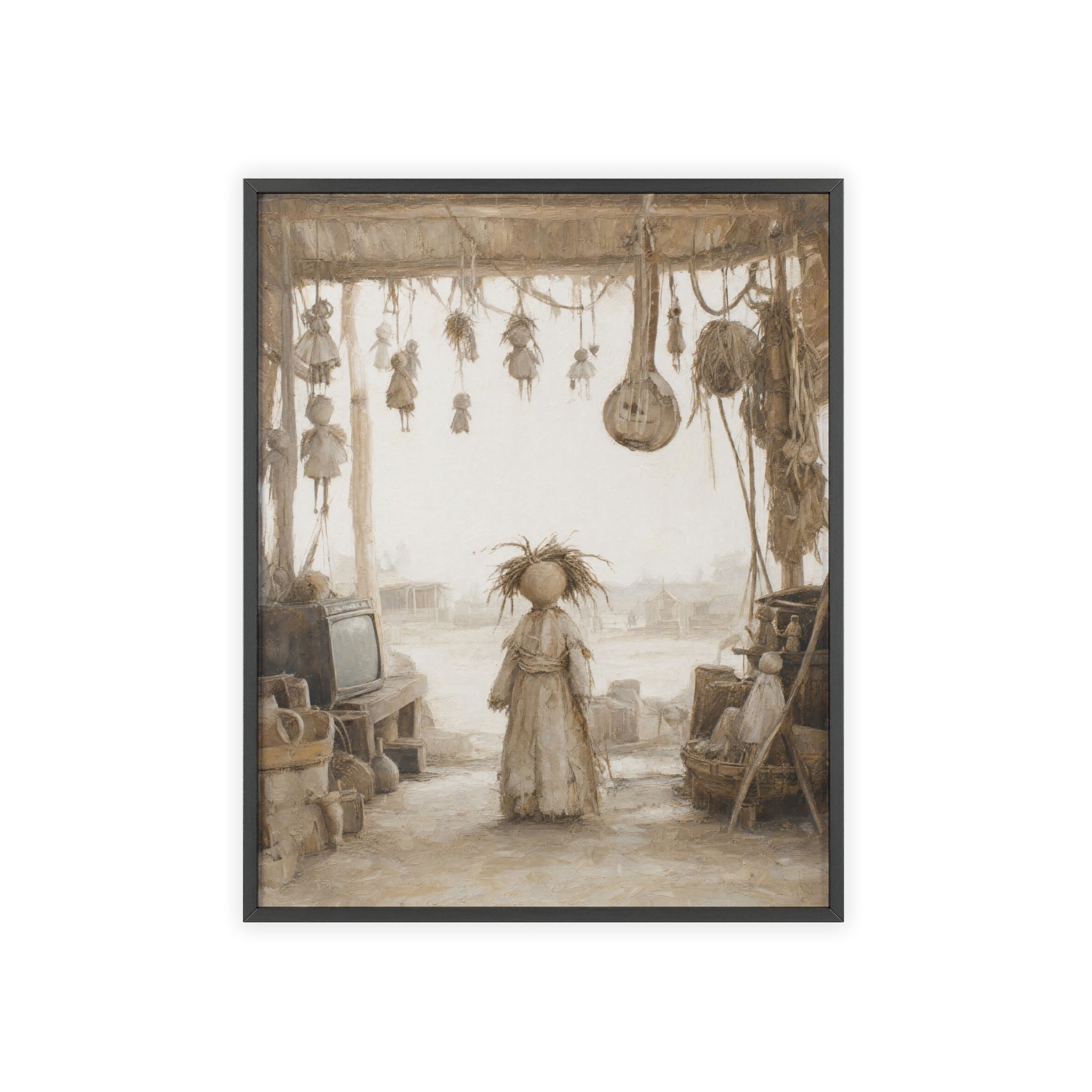 El taller del castillete — Cuadro enmarcado