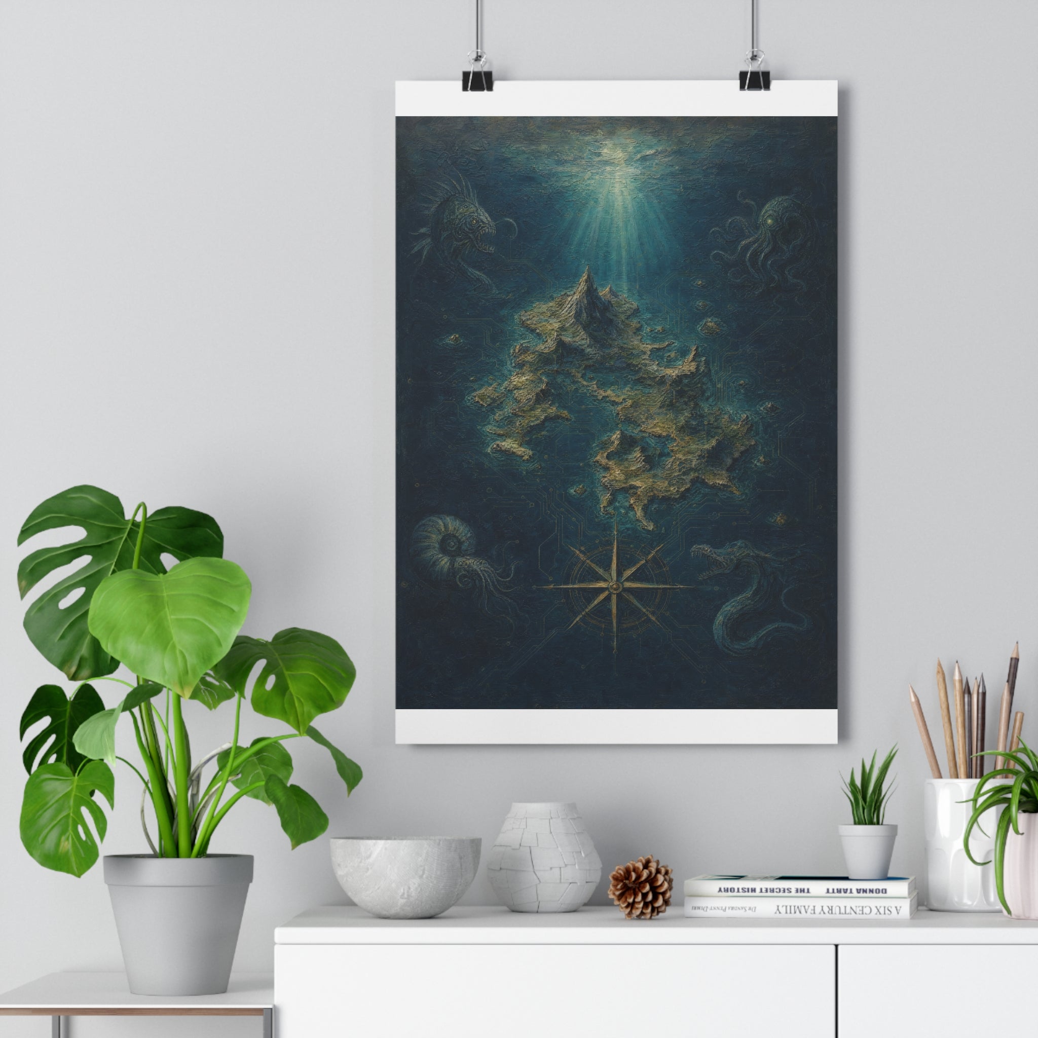 Carta de un mar que no existe — Lámina giclée