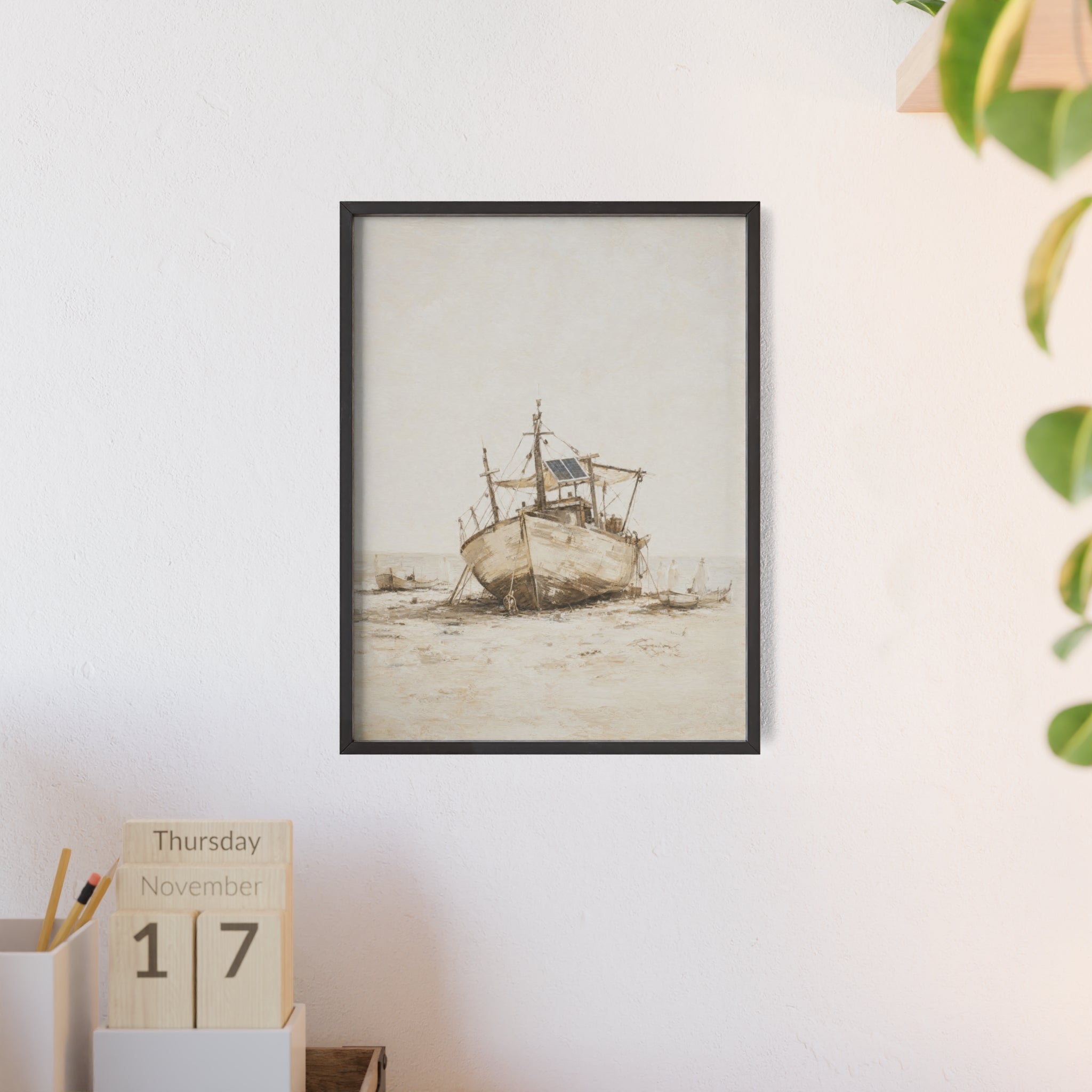 Puerto de sal — Cuadro enmarcado