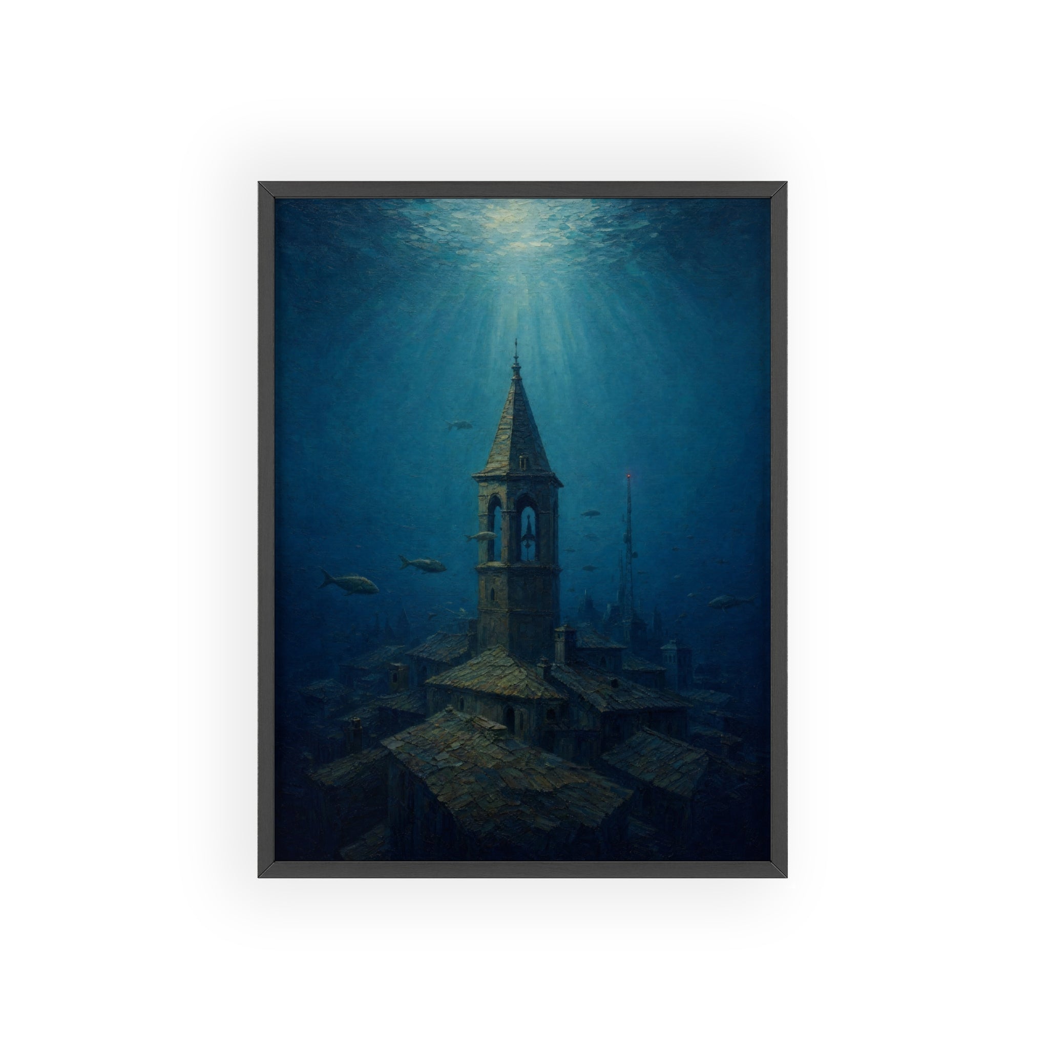Ciudad sumergida — Cuadro enmarcado