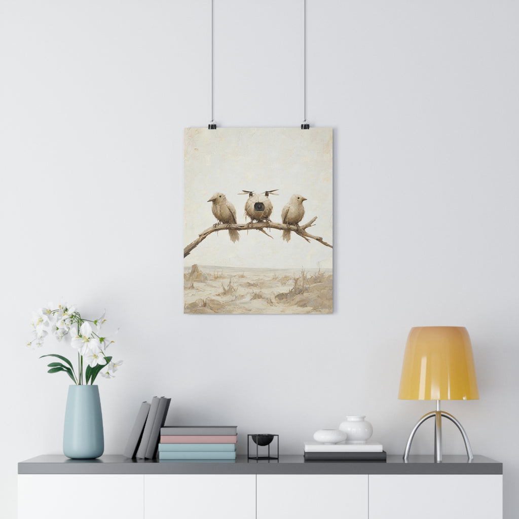 Los pájaros de trapo — Lámina giclée