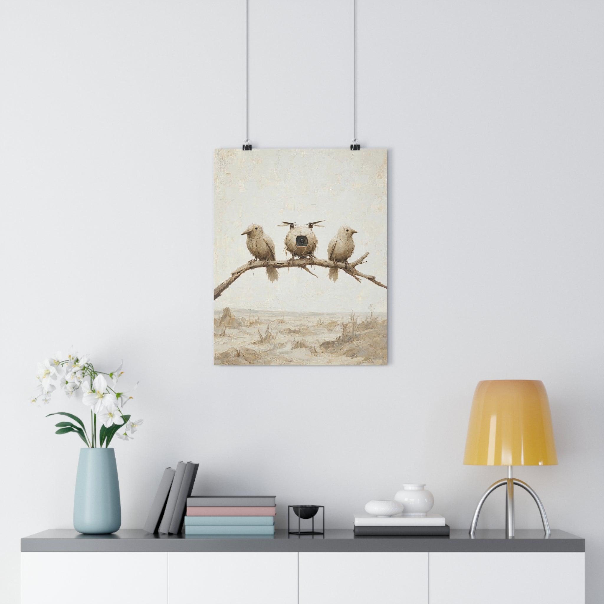 Los pájaros de trapo — Lámina giclée