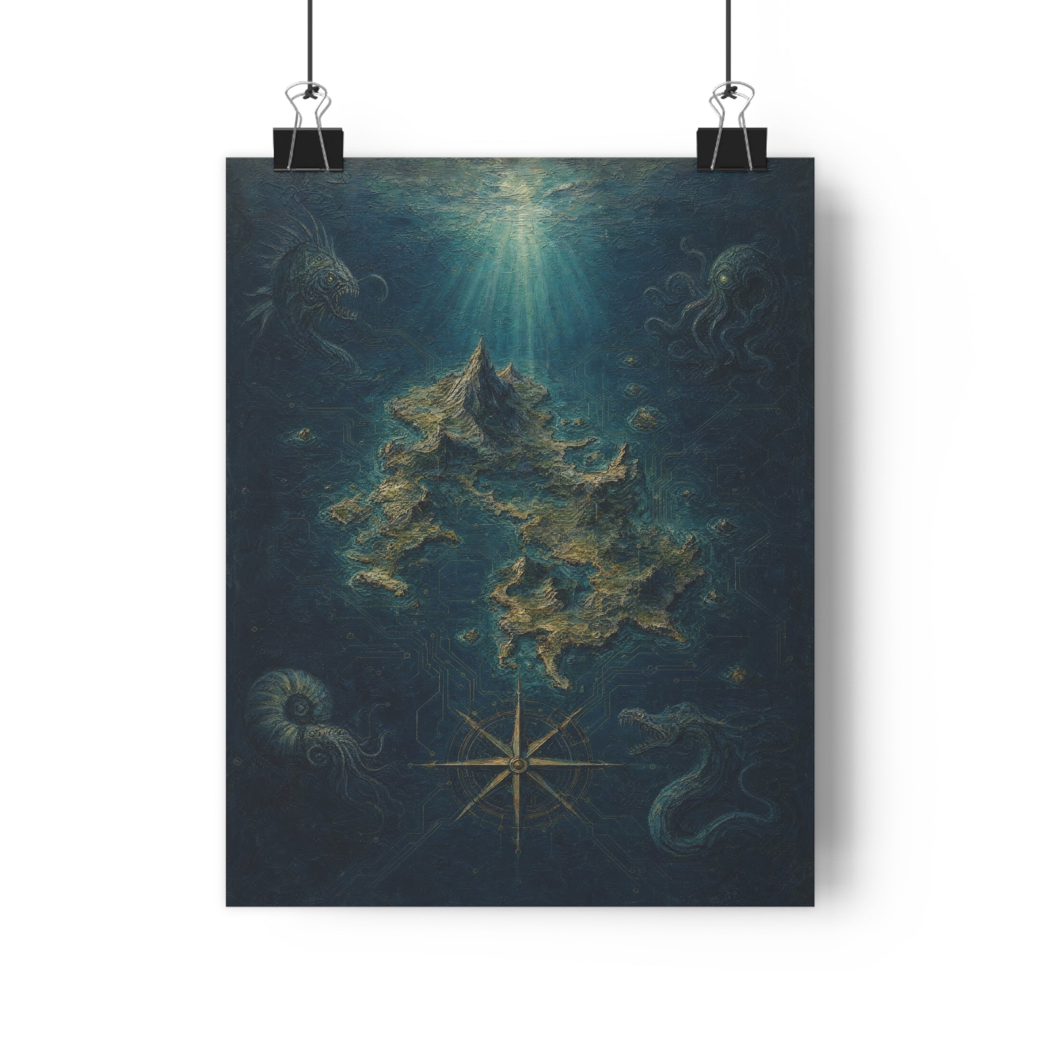 Carta de un mar que no existe — Lámina giclée